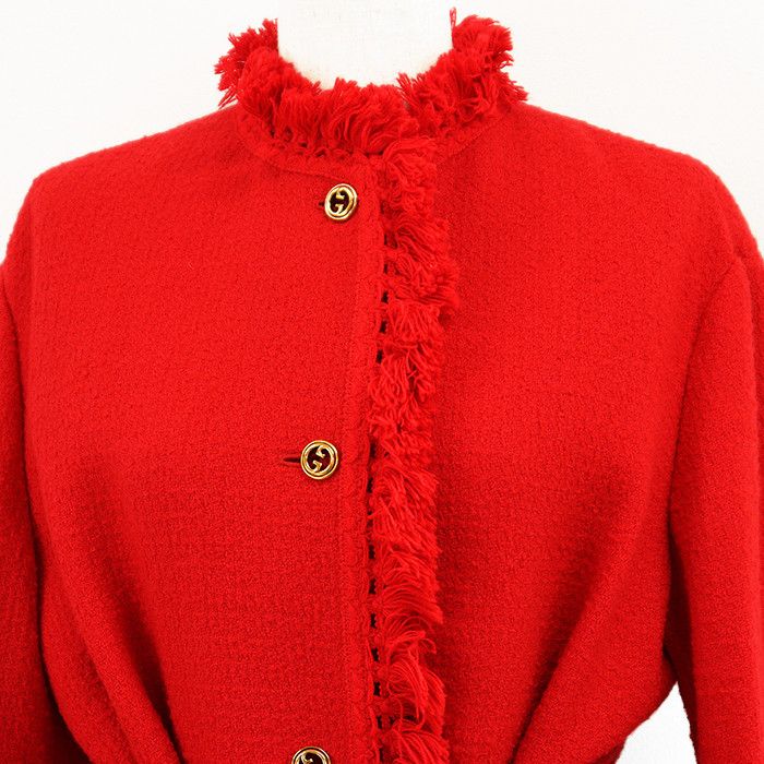 Gucci Gucci Gucci Wool Coat Textile Outerwear DUTY FREE for USA Size ONE SIZE - 2 Thumbnail