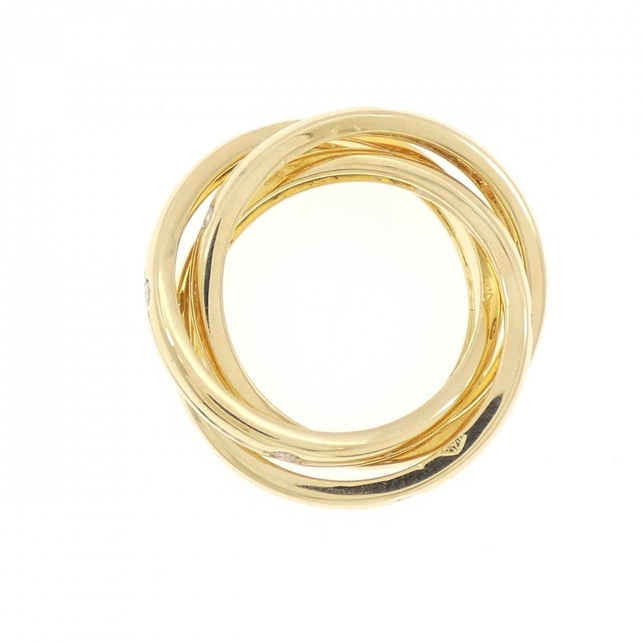 Cartier Cartier Cartier Constellation Au750 Diamond Ring Size 8 Precious Metal Ring DUTY FREE for USA Size ONE SIZE - 2 Thumbnail