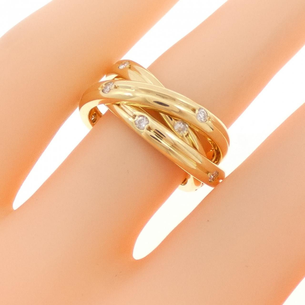 Cartier Cartier Cartier Constellation Au750 Diamond Ring Size 8 Precious Metal Ring DUTY FREE for USA Size ONE SIZE - 5 Thumbnail