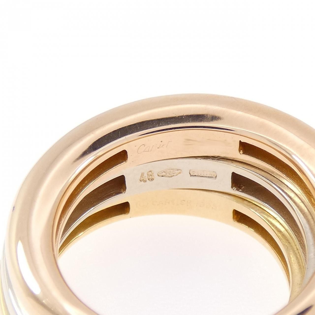 Cartier Cartier Cartier Mobilis Tricolor Gold Ring Size 8 Precious Metal Ring DUTY FREE for USA Size ONE SIZE - 4 Thumbnail