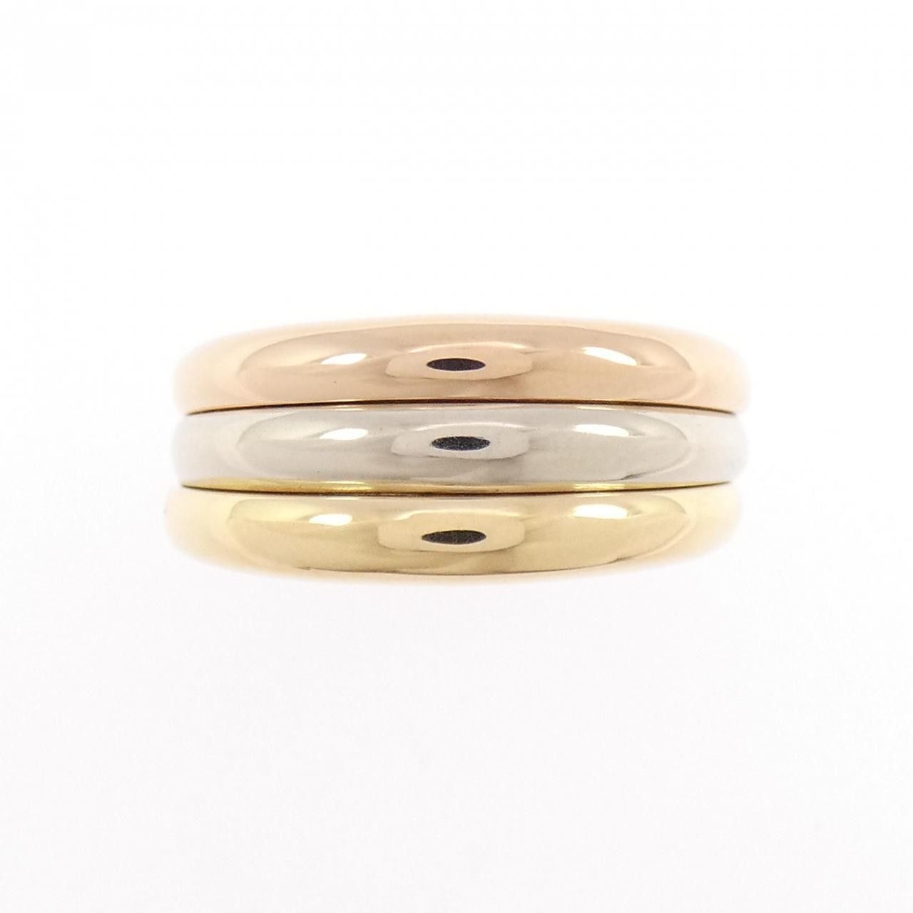 Cartier Cartier Cartier Mobilis Tricolor Gold Ring Size 8 Precious Metal Ring DUTY FREE for USA Size ONE SIZE - 2 Thumbnail