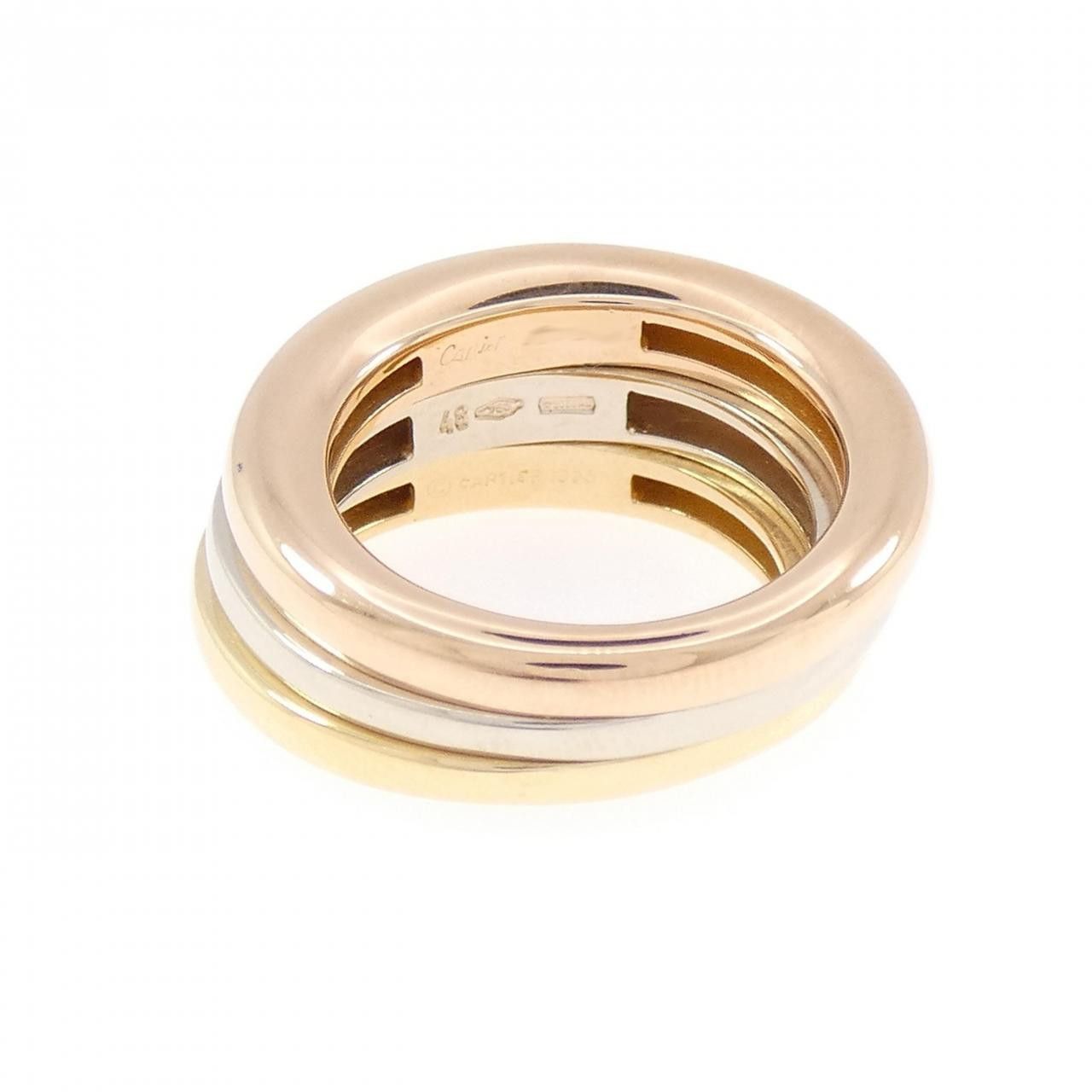 Cartier Cartier Cartier Mobilis Tricolor Gold Ring Size 8 Precious Metal Ring DUTY FREE for USA Size ONE SIZE - 3 Thumbnail