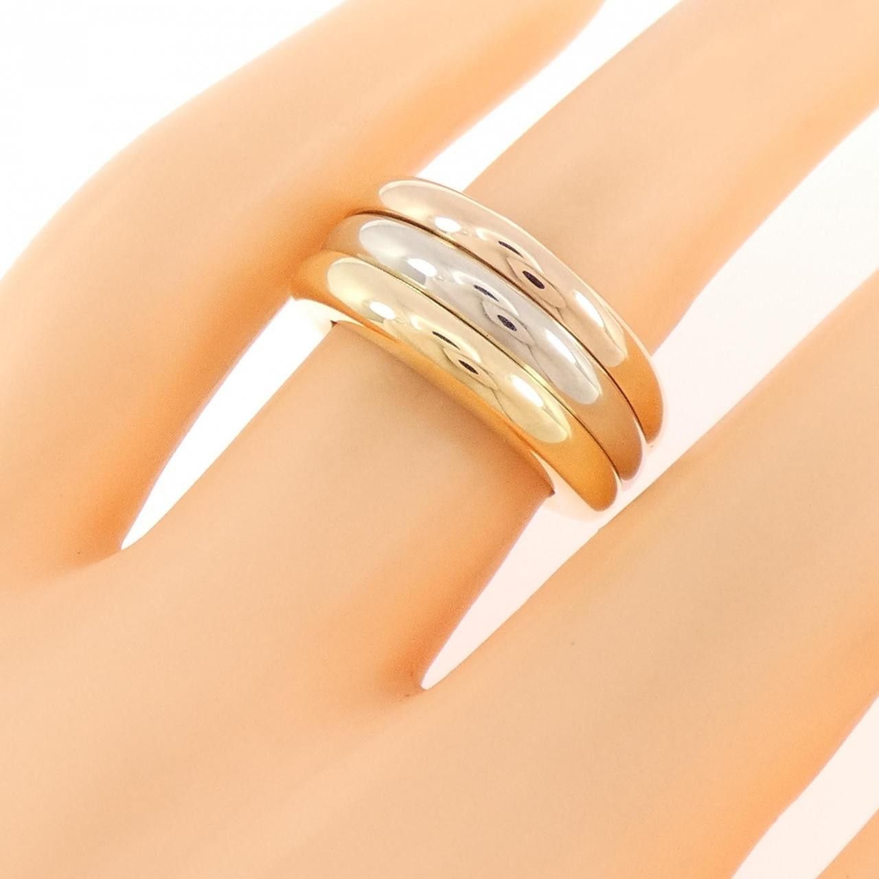 Cartier Cartier Cartier Mobilis Tricolor Gold Ring Size 8 Precious Metal Ring DUTY FREE for USA Size ONE SIZE - 5 Thumbnail