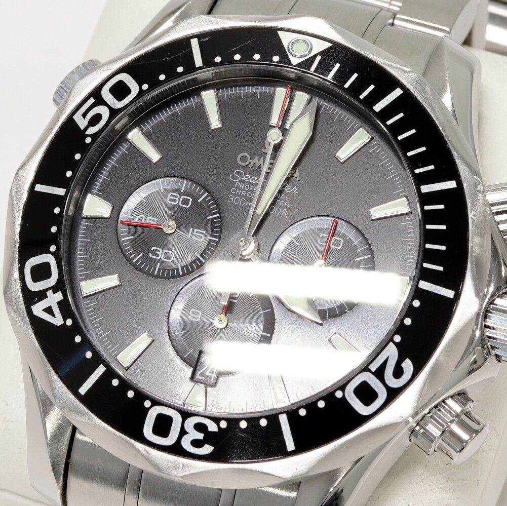 Omega Omega Omega Seamaster 300m Professional Chronograph Stainless Steel Metal Automatic 2594.52 DUTY FREE for USA Size ONE SIZE - 5 Thumbnail