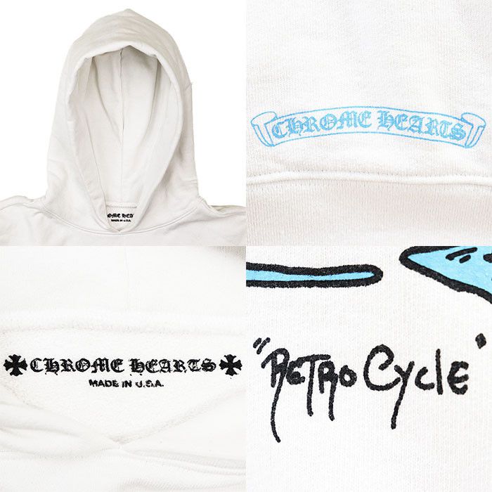 Chrome Hearts Chrome Hearts Chrome Hearts Matty Boy Retro Cycle Cotton Hoodie Textile Sweatshirts & Hoodies DUTY FREE for USA Size ONE SIZE - 9 Thumbnail