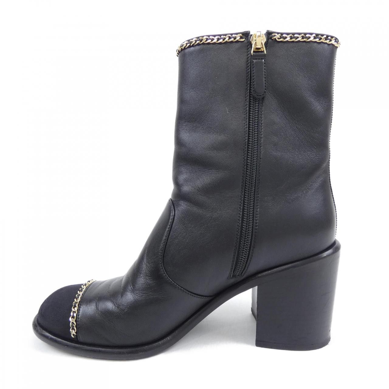 Chanel Chanel Chanel Lambskin Ankle Boots Leather Shoes G37822Y55398 DUTY FREE for USA Size ONE SIZE - 2 Thumbnail