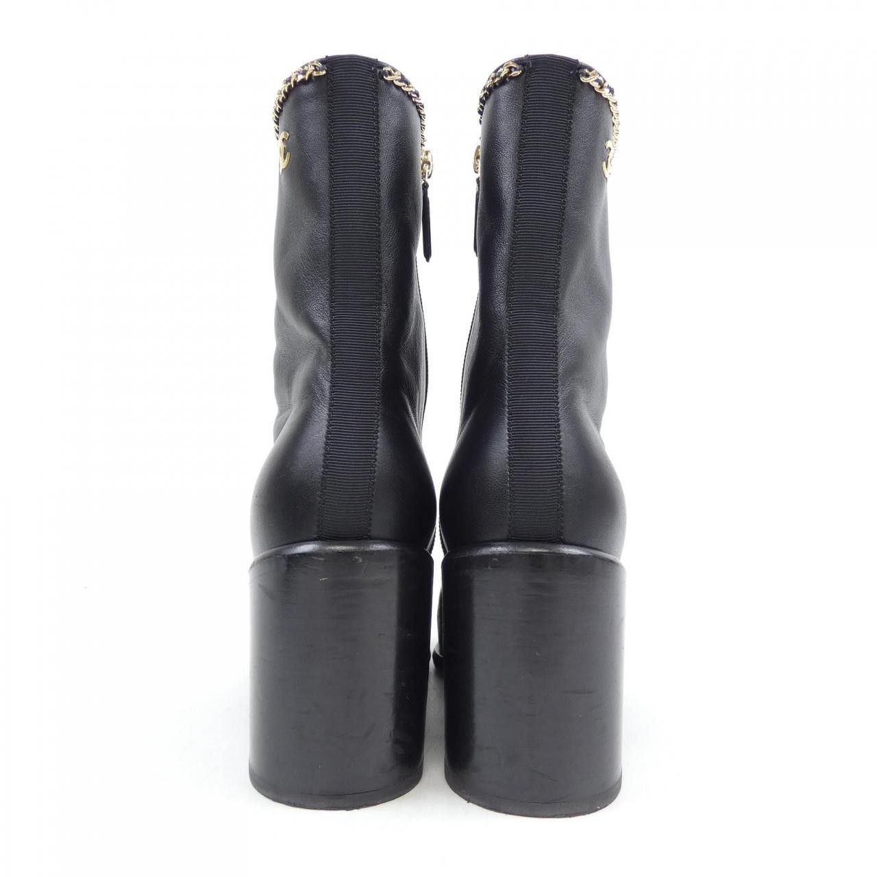Chanel Chanel Chanel Lambskin Ankle Boots Leather Shoes G37822Y55398 DUTY FREE for USA Size ONE SIZE - 5 Thumbnail