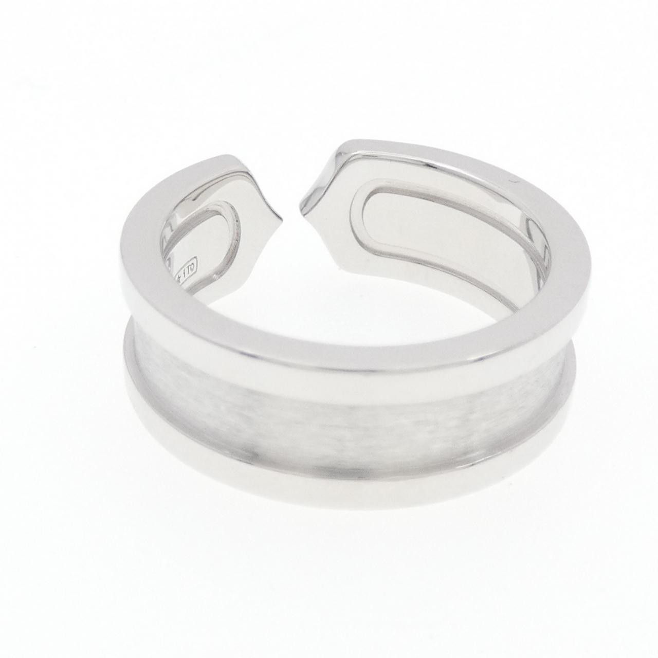 Cartier Cartier Cartier C2 Small 750 White Gold Diamond Ring Size 8 Precious Metal Ring B4044200 DUTY FREE for USA Size ONE SIZE - 3 Thumbnail