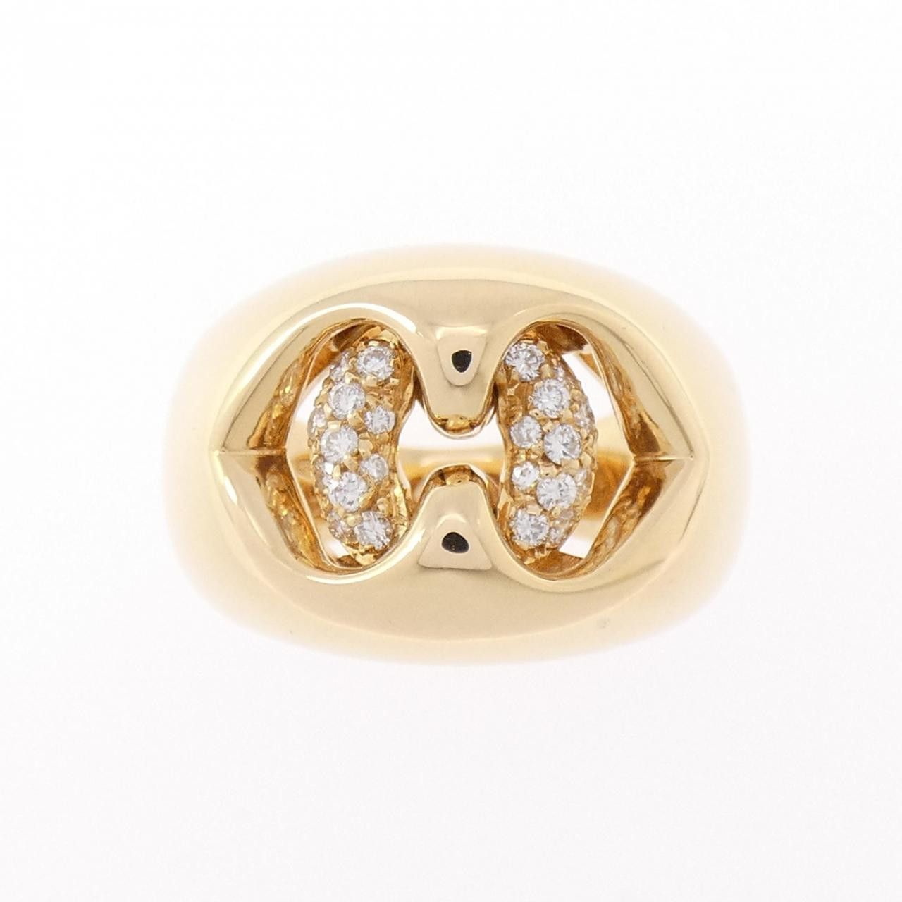 Bvlgari Bvlgari Bvlgari ABRACCIO Au750 Diamond Ring Size 11 Precious Metal Ring DUTY FREE for USA Size ONE SIZE - 2 Thumbnail