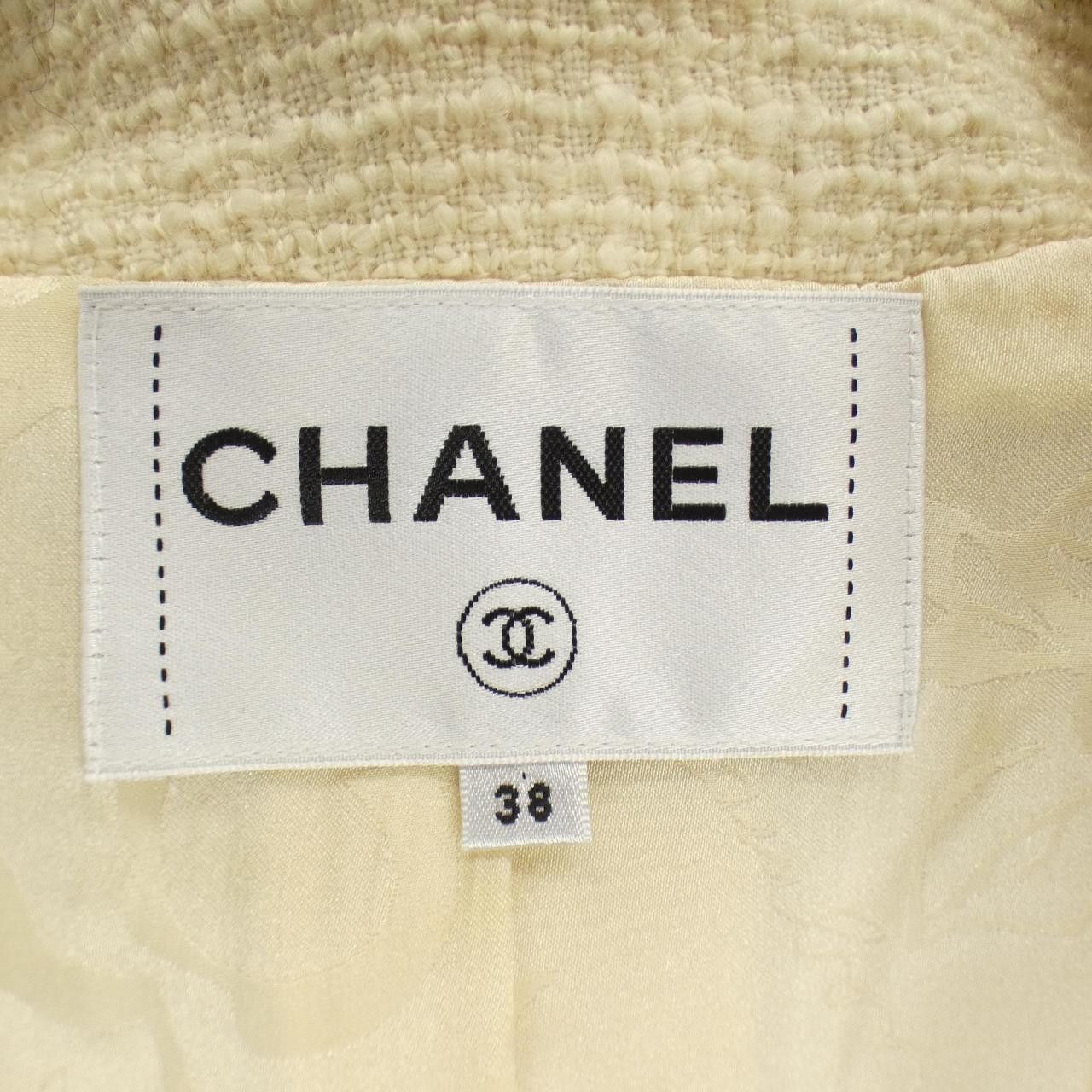 Chanel Chanel Chanel Collarless Jacket Textile Outerwear P56911V30555 DUTY FREE for USA Size ONE SIZE - 5 Thumbnail