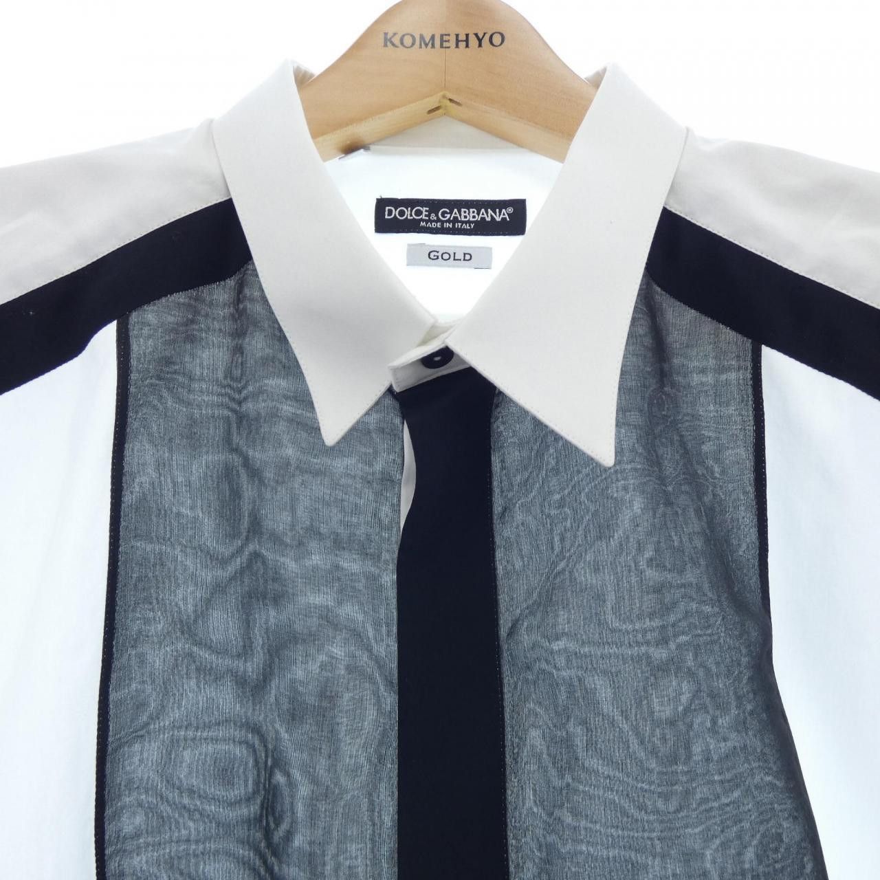 Dolce & Gabbana Dolce & Gabbana Dolce&Gabbana Cotton Shirt Textile Dress Shirt G5DA3T/GE008 DUTY FREE for USA Size ONE SIZE - 5 Thumbnail