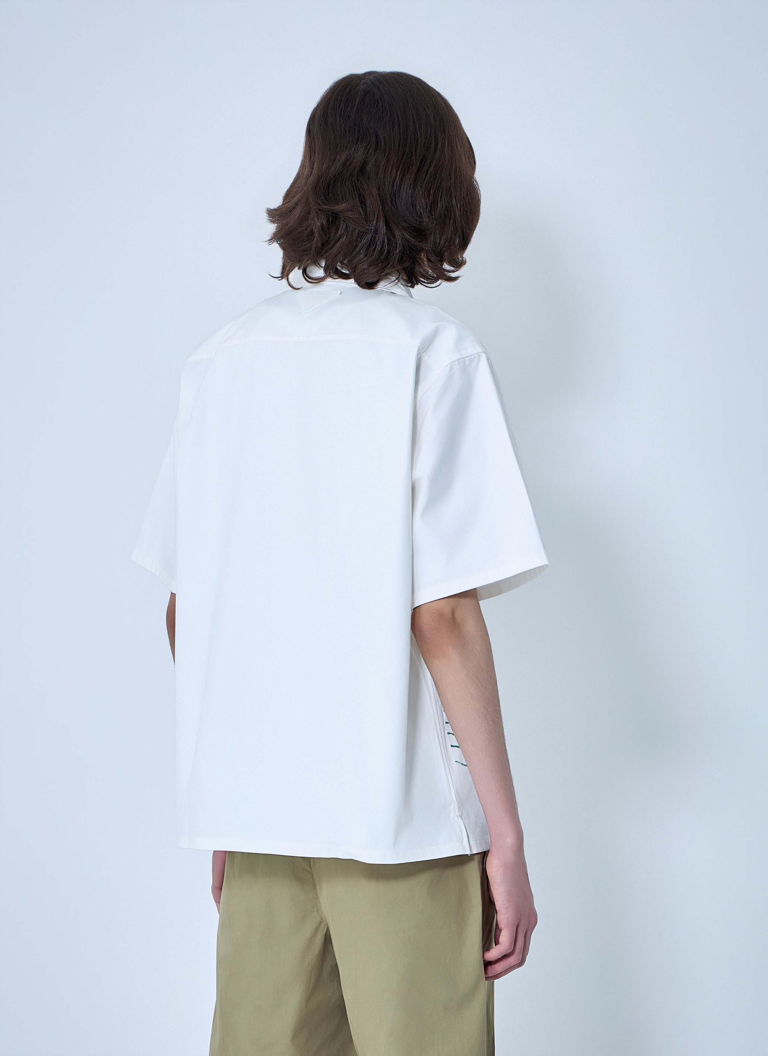 Prada Wave-Print Oversized Shirt Size US S / EU 44-46 / 1 - 4 Thumbnail