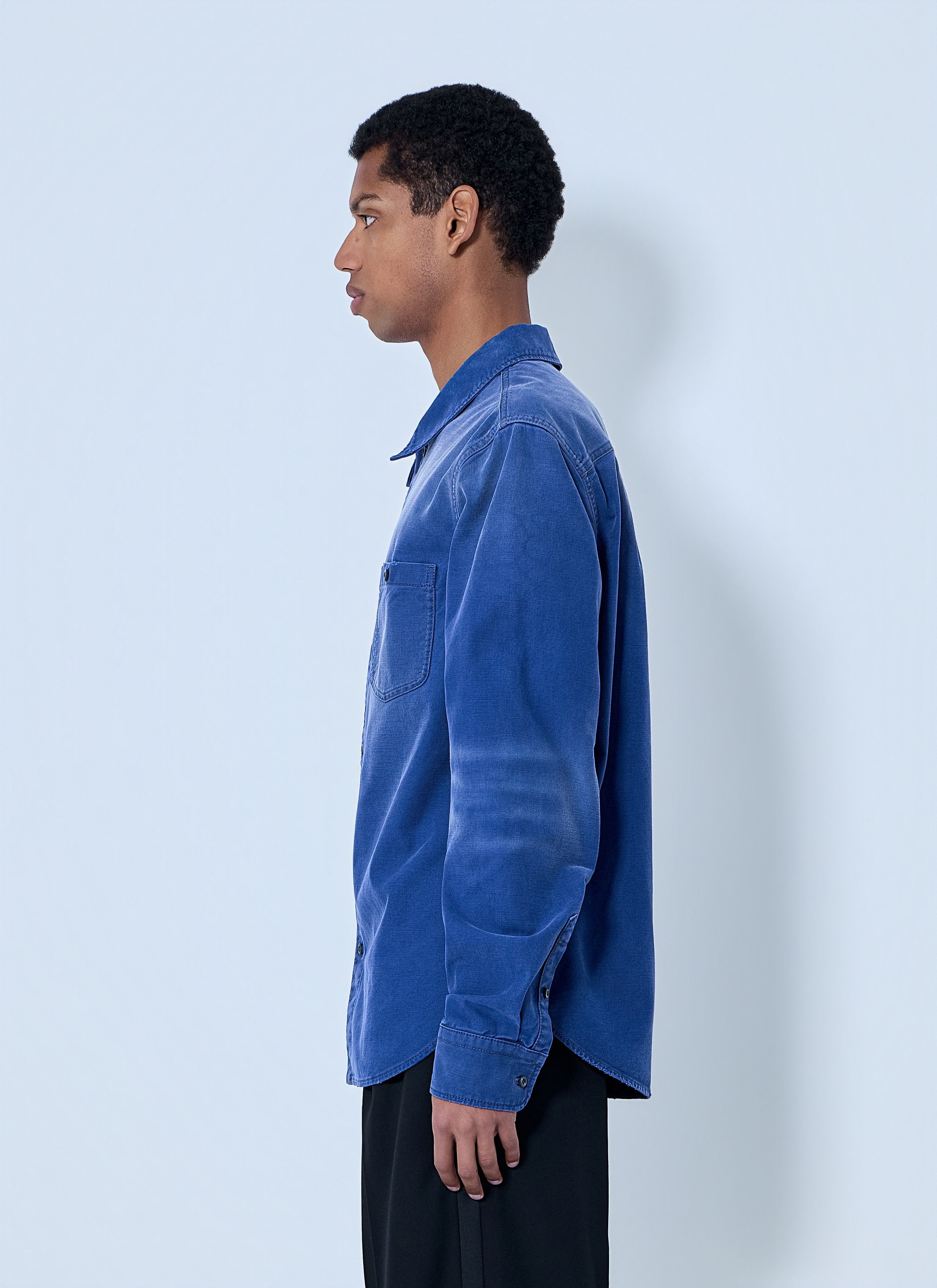 Prada Denim Button-Down Shirt Size US XL / EU 56 / 4 - 3 Thumbnail