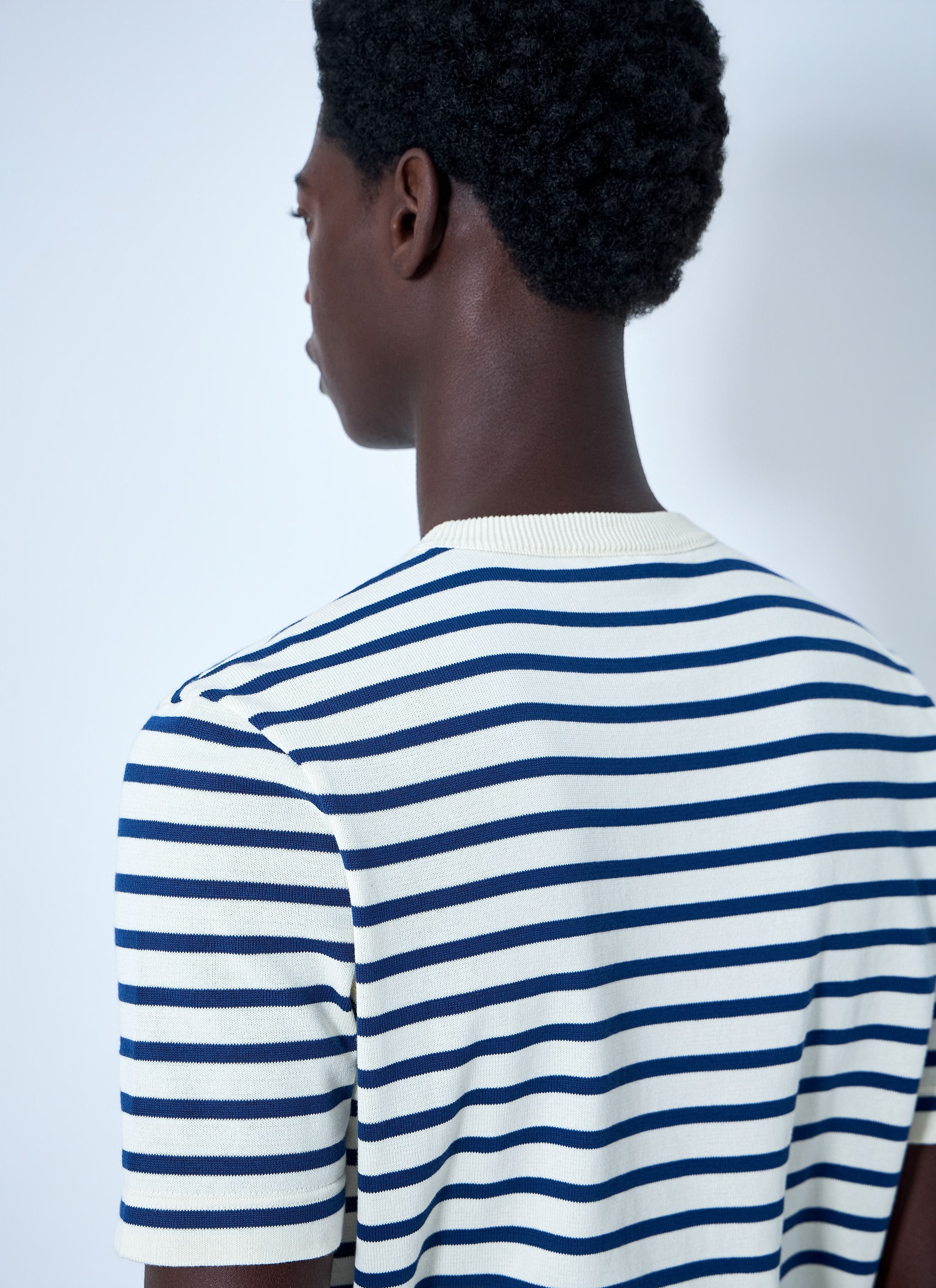 Prada Striped Crewneck T-Shirt Size US L / EU 52-54 / 3 - 6 Thumbnail