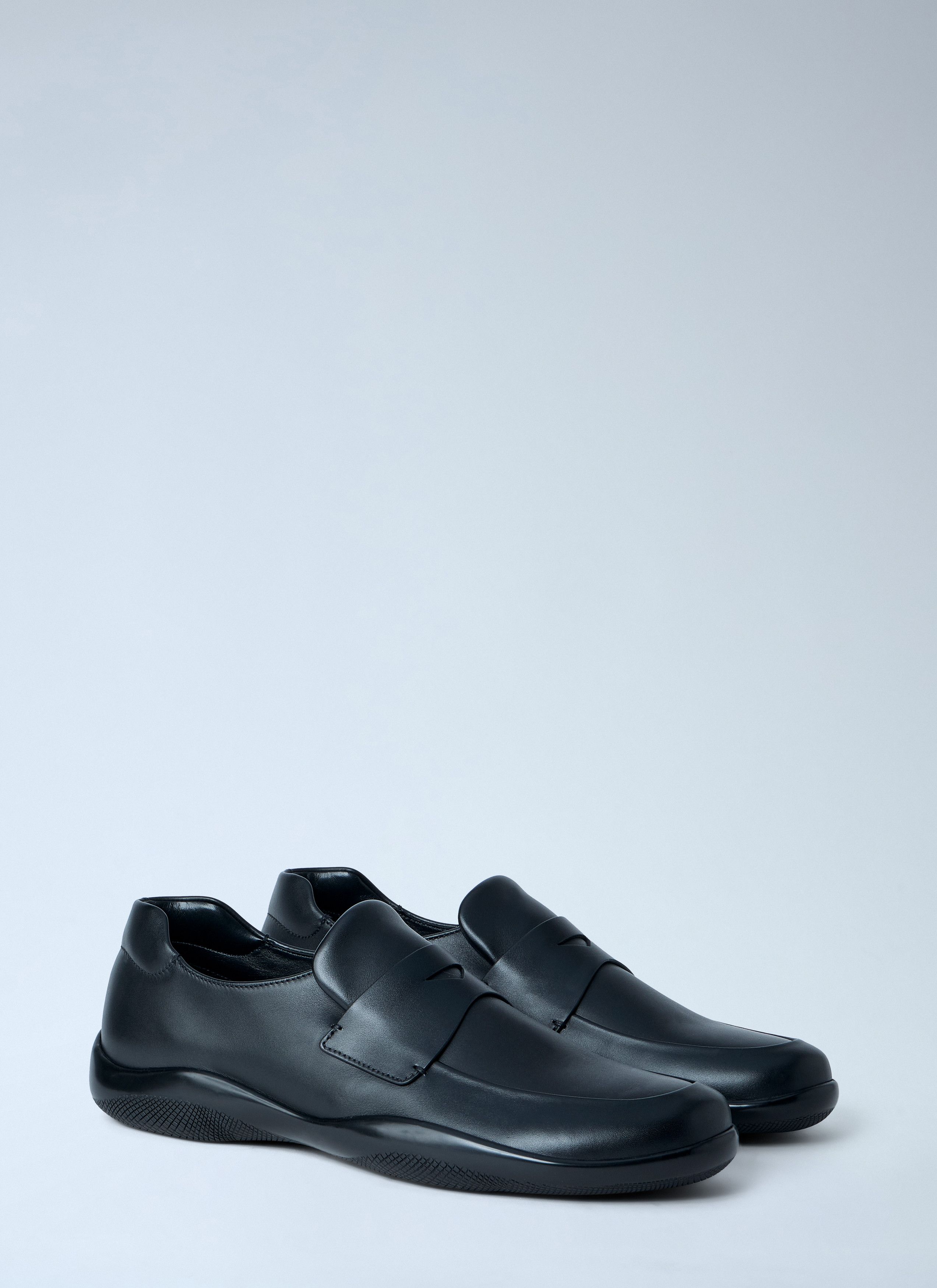 Prada Leather Loafers Size US 12 / EU 45 - 2 Thumbnail