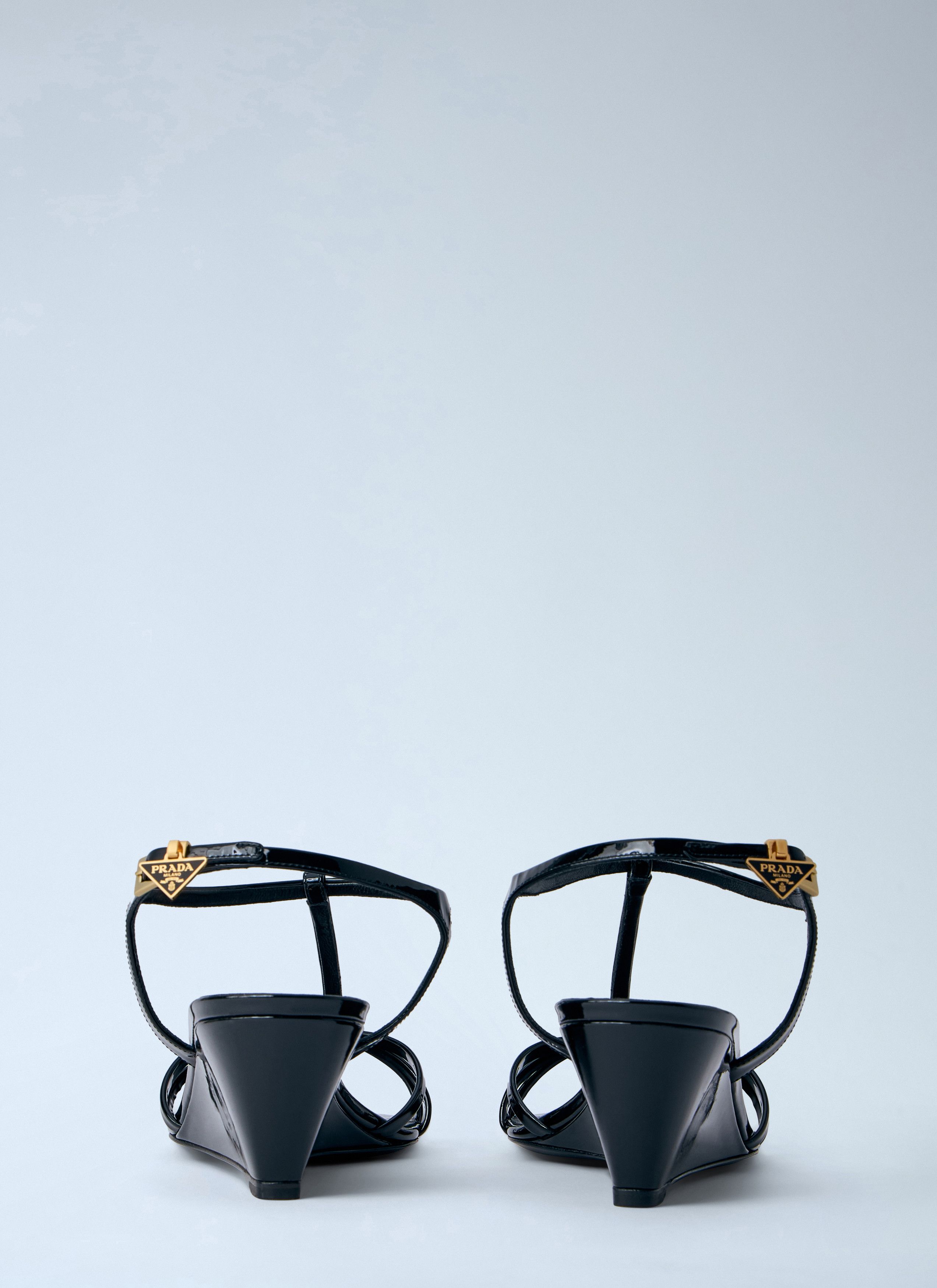 Prada Strappy Wedge Sandals Size US 10 / IT 40 - 5 Thumbnail