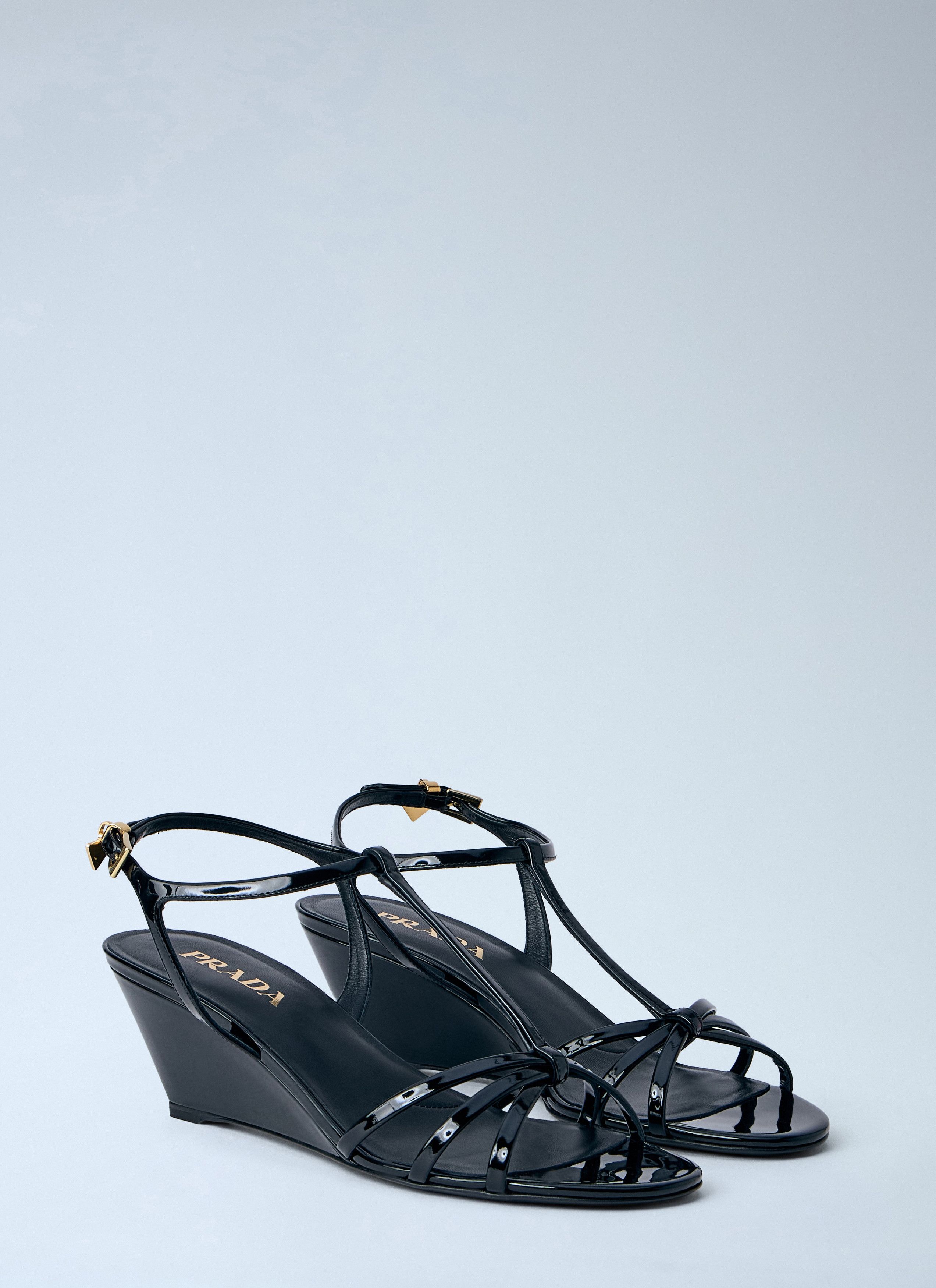 Prada Strappy Wedge Sandals Size US 10 / IT 40 - 2 Thumbnail