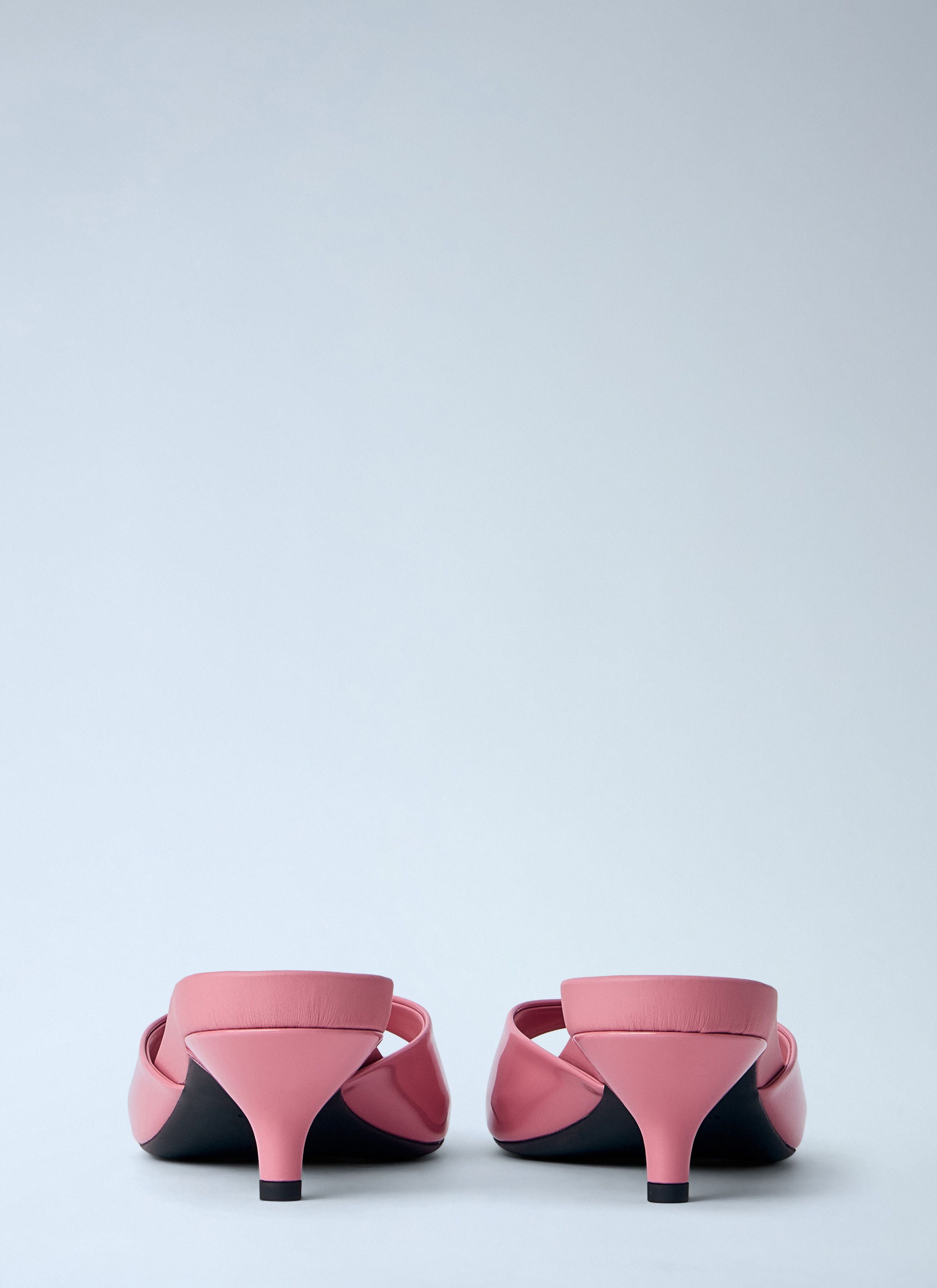 Prada Patent Leather Kitten Heel Mules Size US 9 / IT 39 - 5 Thumbnail