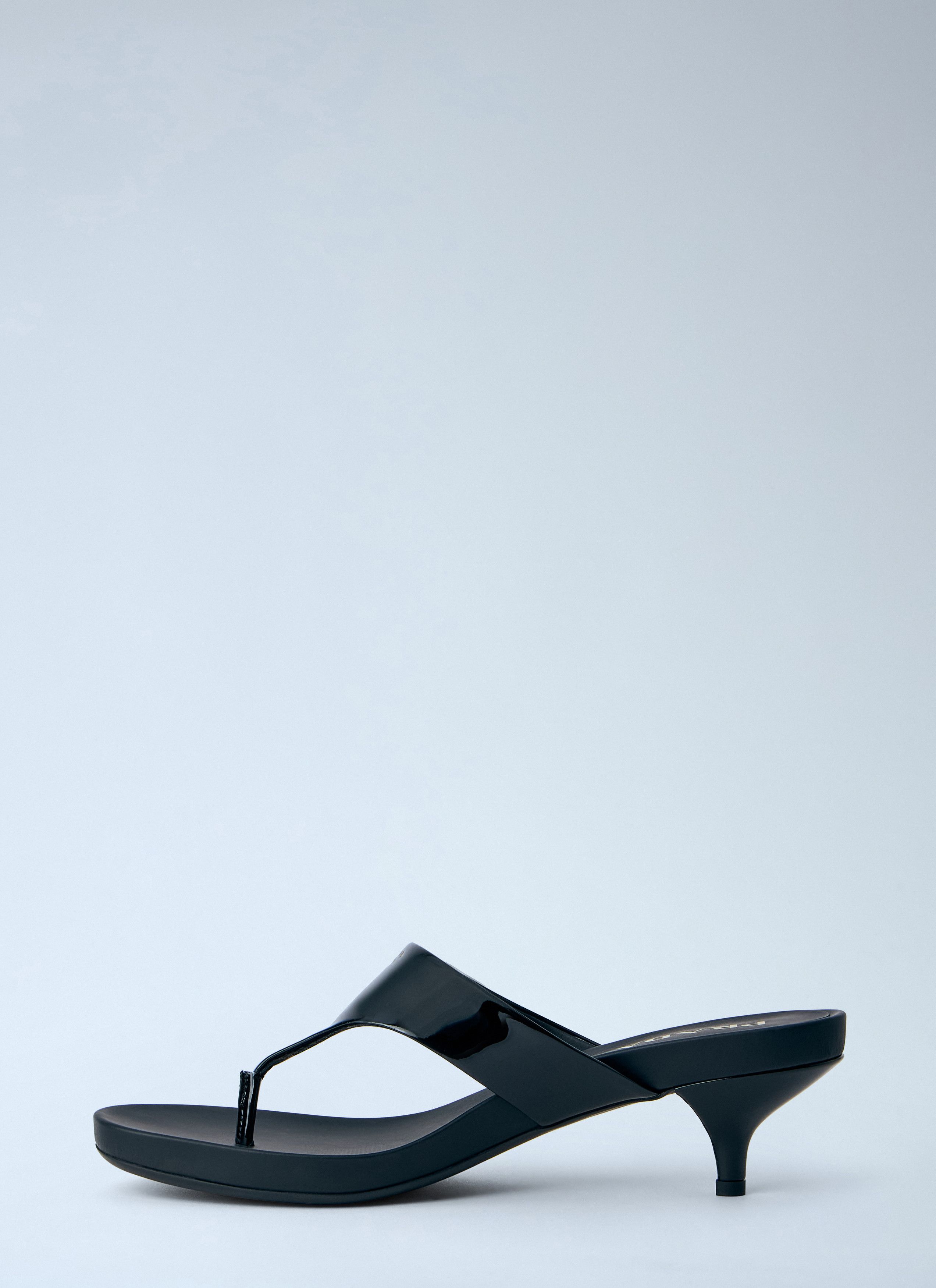 Prada Patent Leather Thong Sandals Size US 6 / IT 36 - 4 Thumbnail