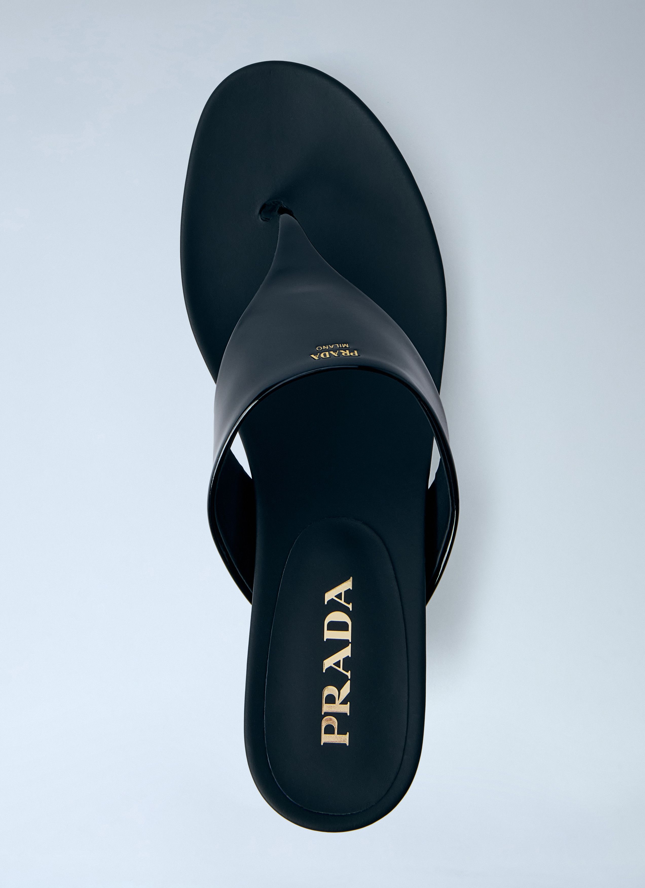 Prada Patent Leather Thong Sandals Size US 7 / IT 37 - 6 Thumbnail