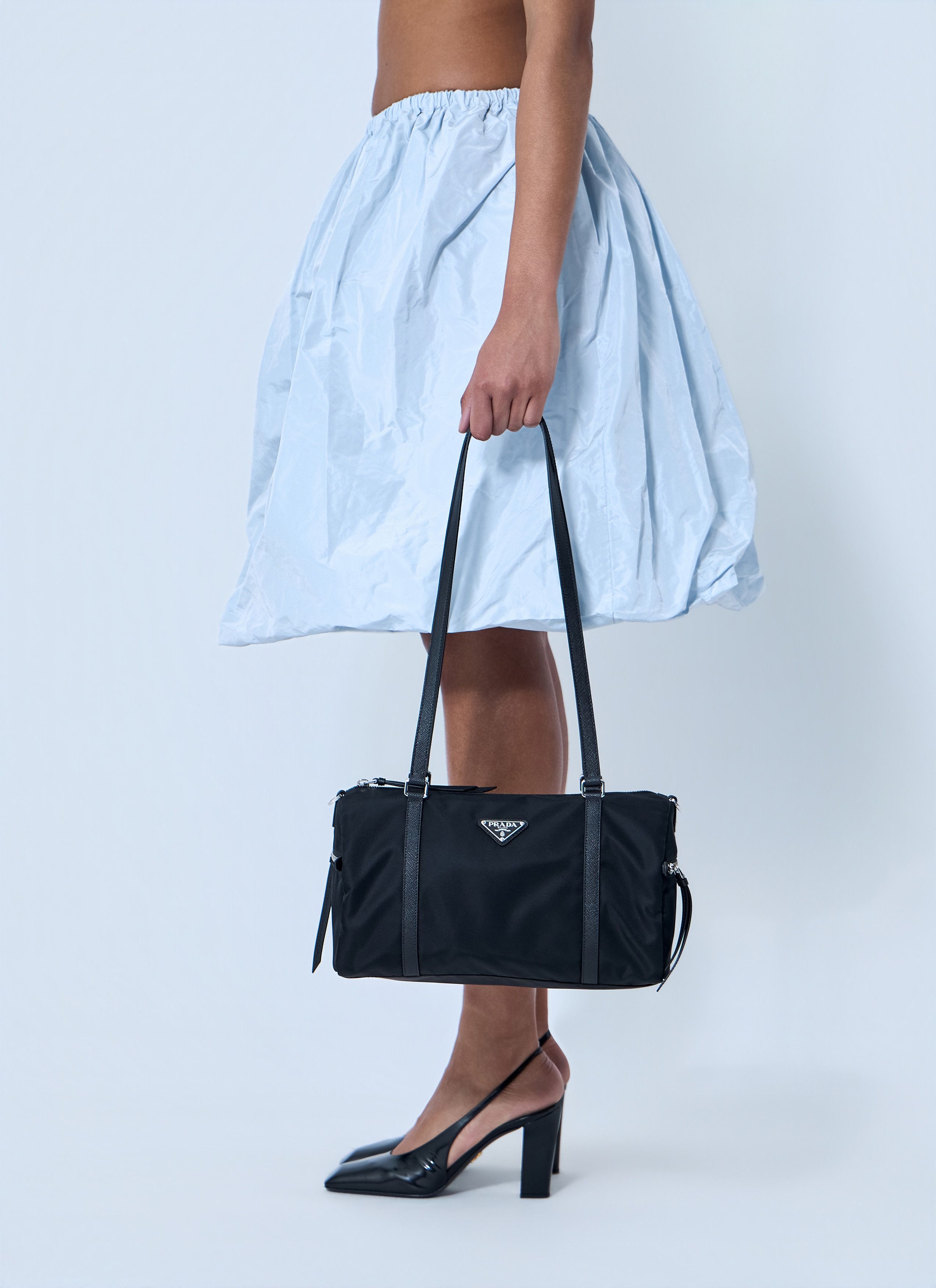 Prada Bauletto Large in Re-Nylon e Saffiano Size ONE SIZE - 6 Thumbnail