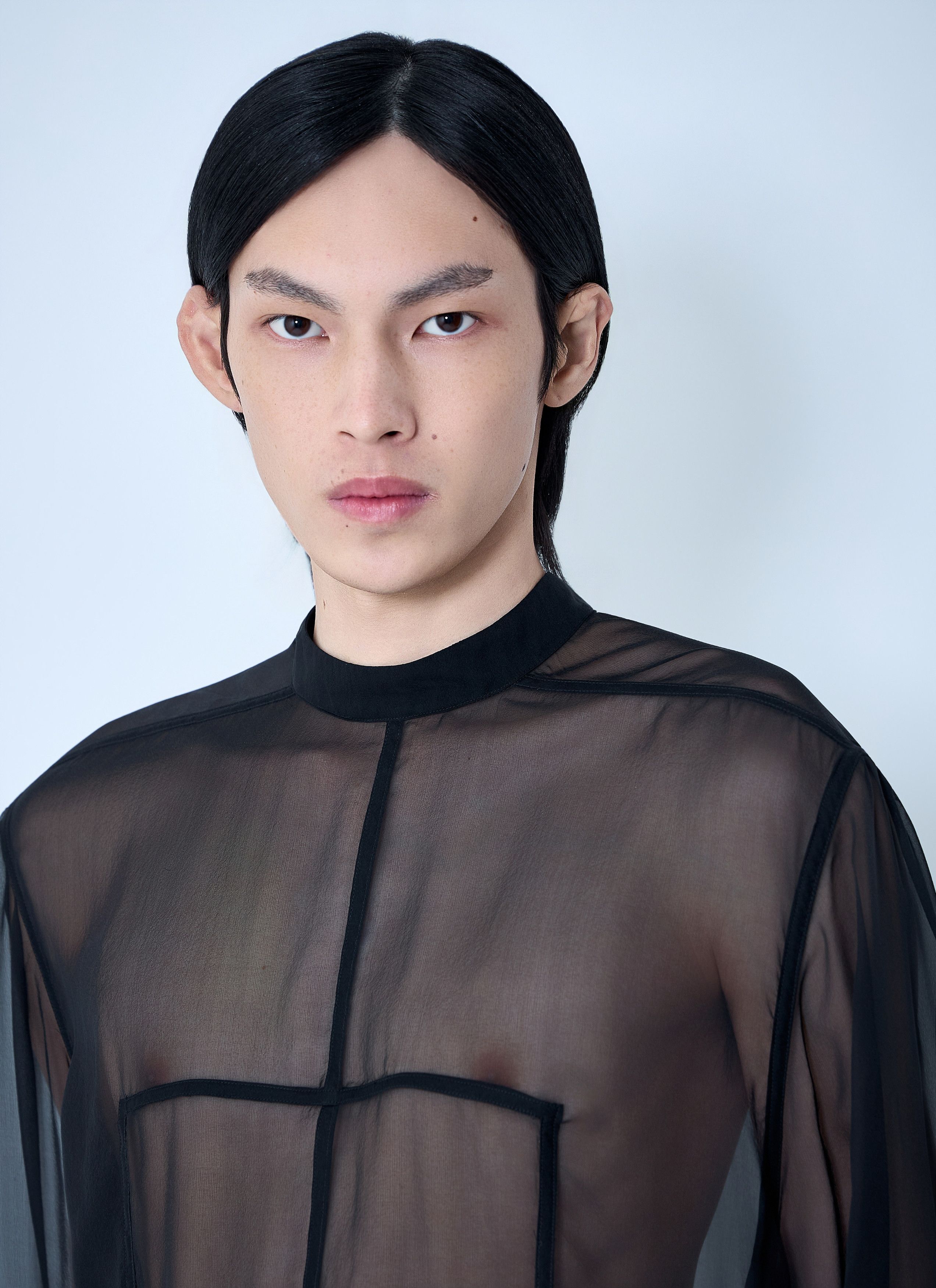Rick Owens Sheer Panel Shirt Size US M / EU 48-50 / 2 - 5 Thumbnail