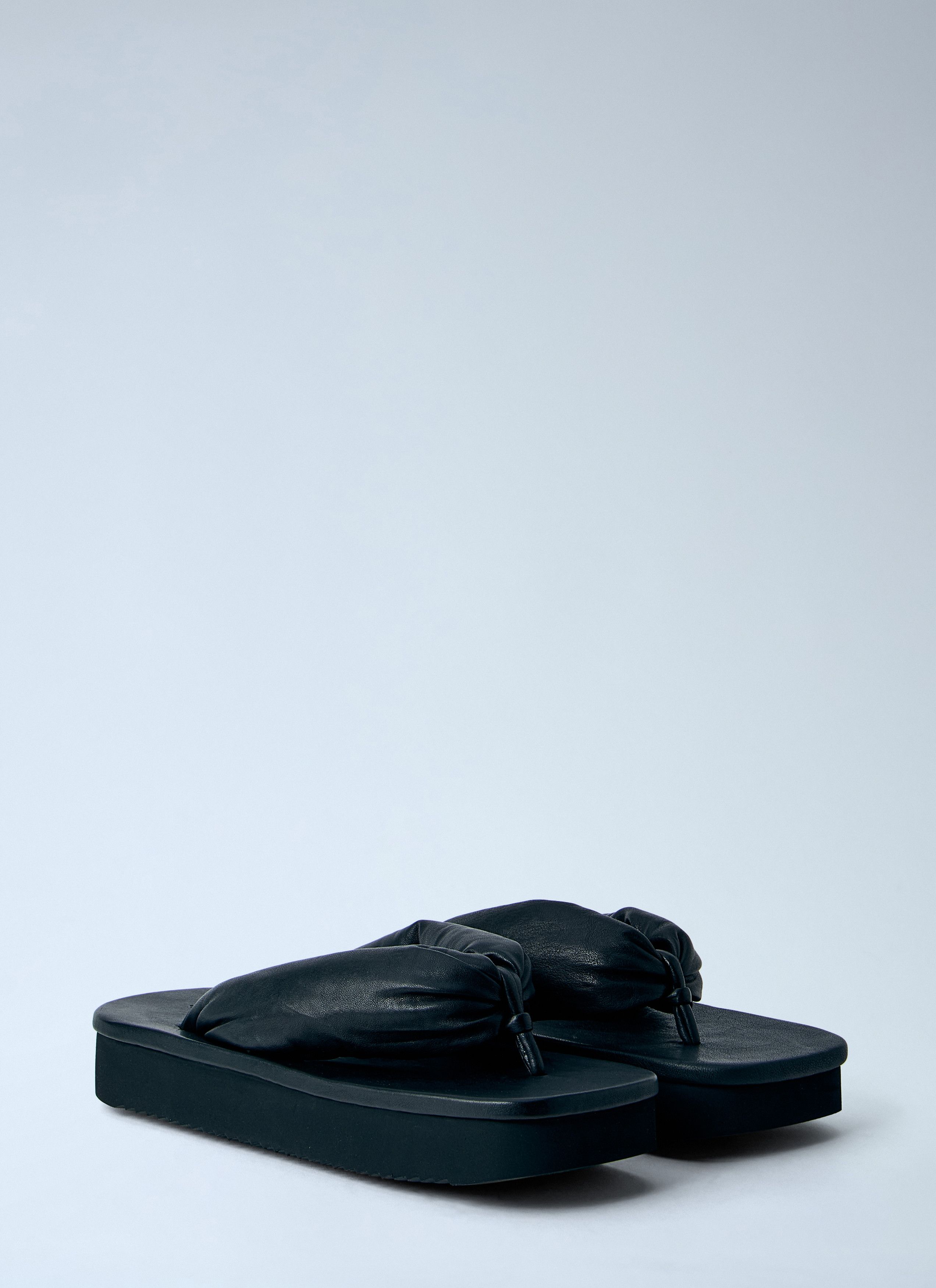 Rick Owens Hollywood Flip Flop Leather Sandals Size US 8 / EU 41 - 2 Thumbnail
