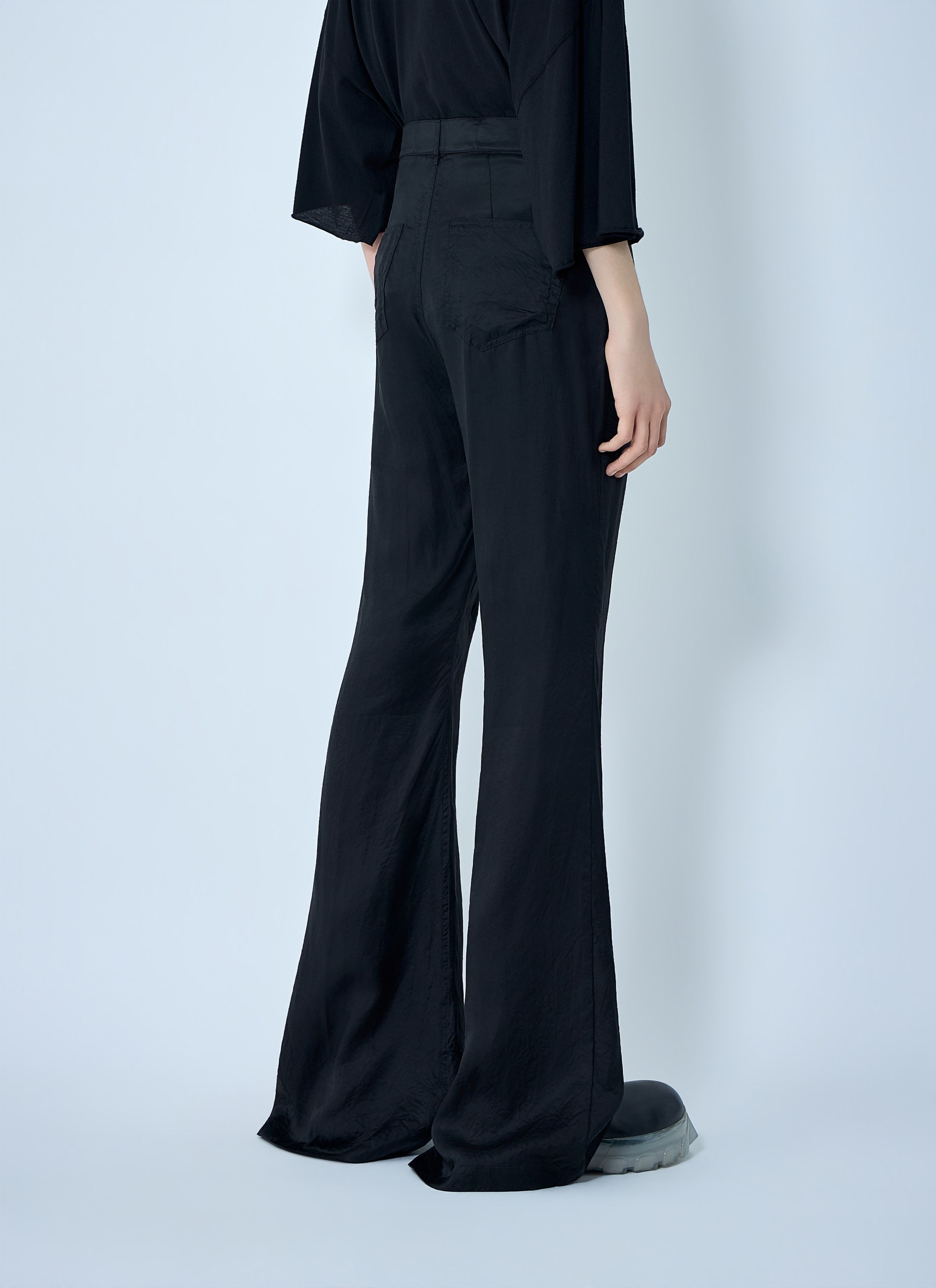 Rick Owens Flared Trousers in Smooth Weave Size US 30 / EU 46 - 4 Thumbnail