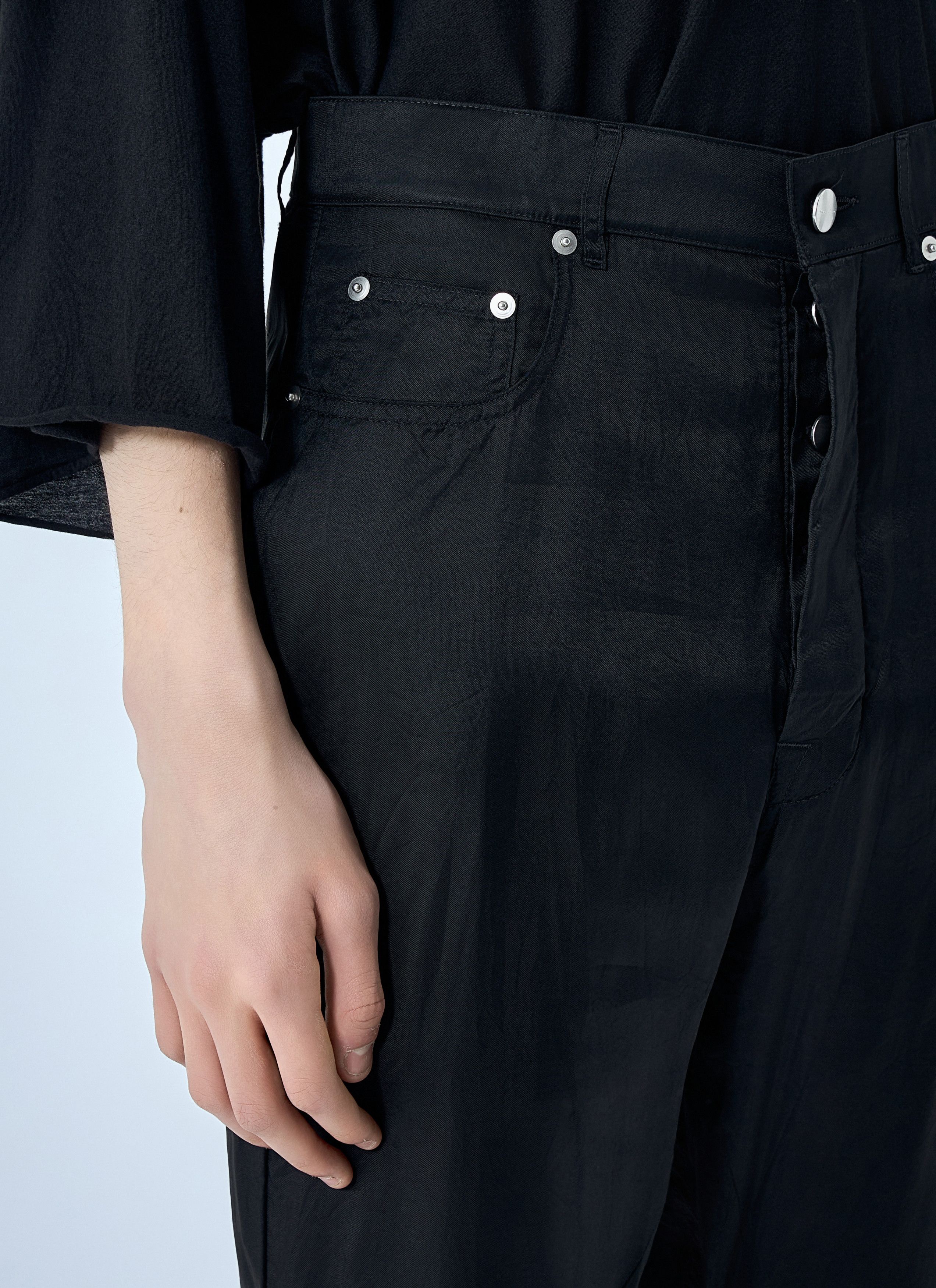 Rick Owens Flared Trousers in Smooth Weave Size US 32 / EU 48 - 5 Thumbnail