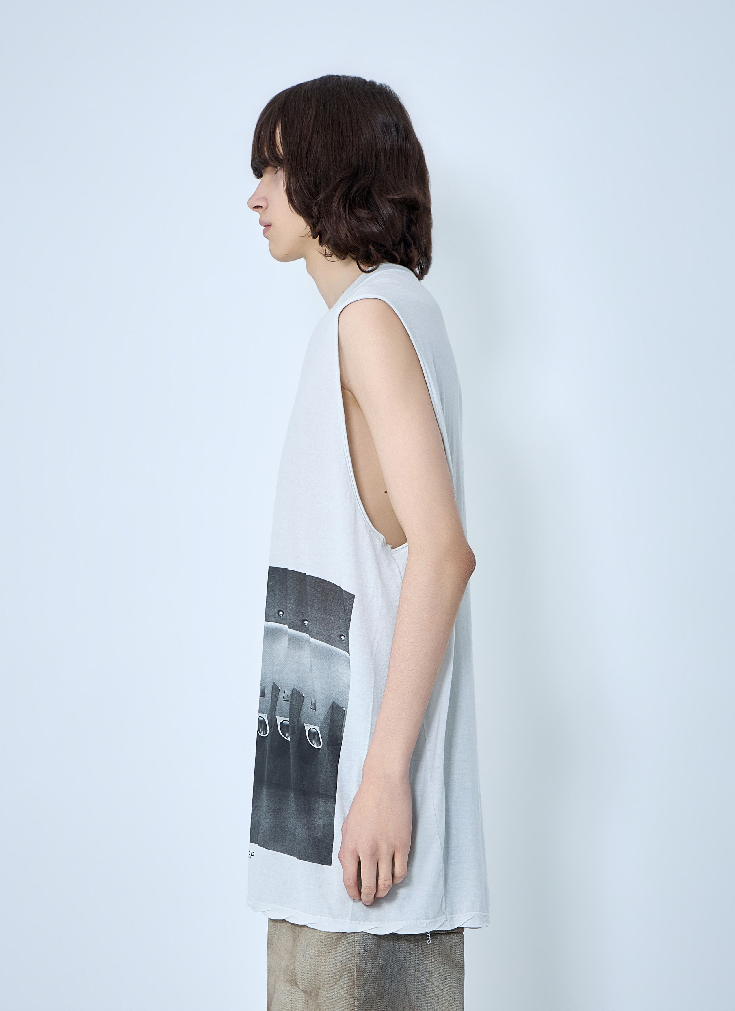Rick Owens Sleeveless Graphic Top Size US L / EU 52-54 / 3 - 3 Thumbnail