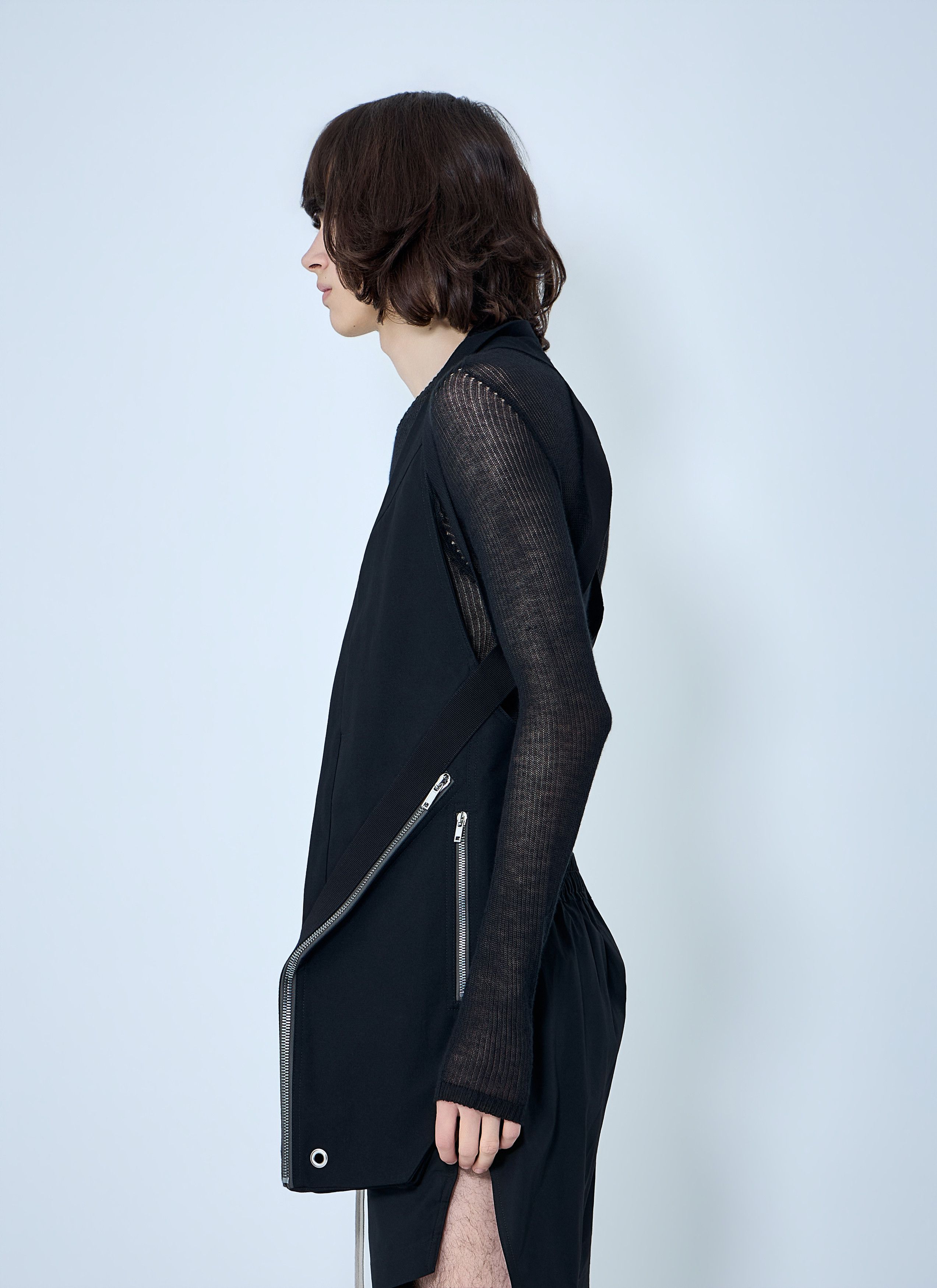 Rick Owens Asymmetric Zip Detail Vest Size US M / EU 48-50 / 2 - 3 Thumbnail