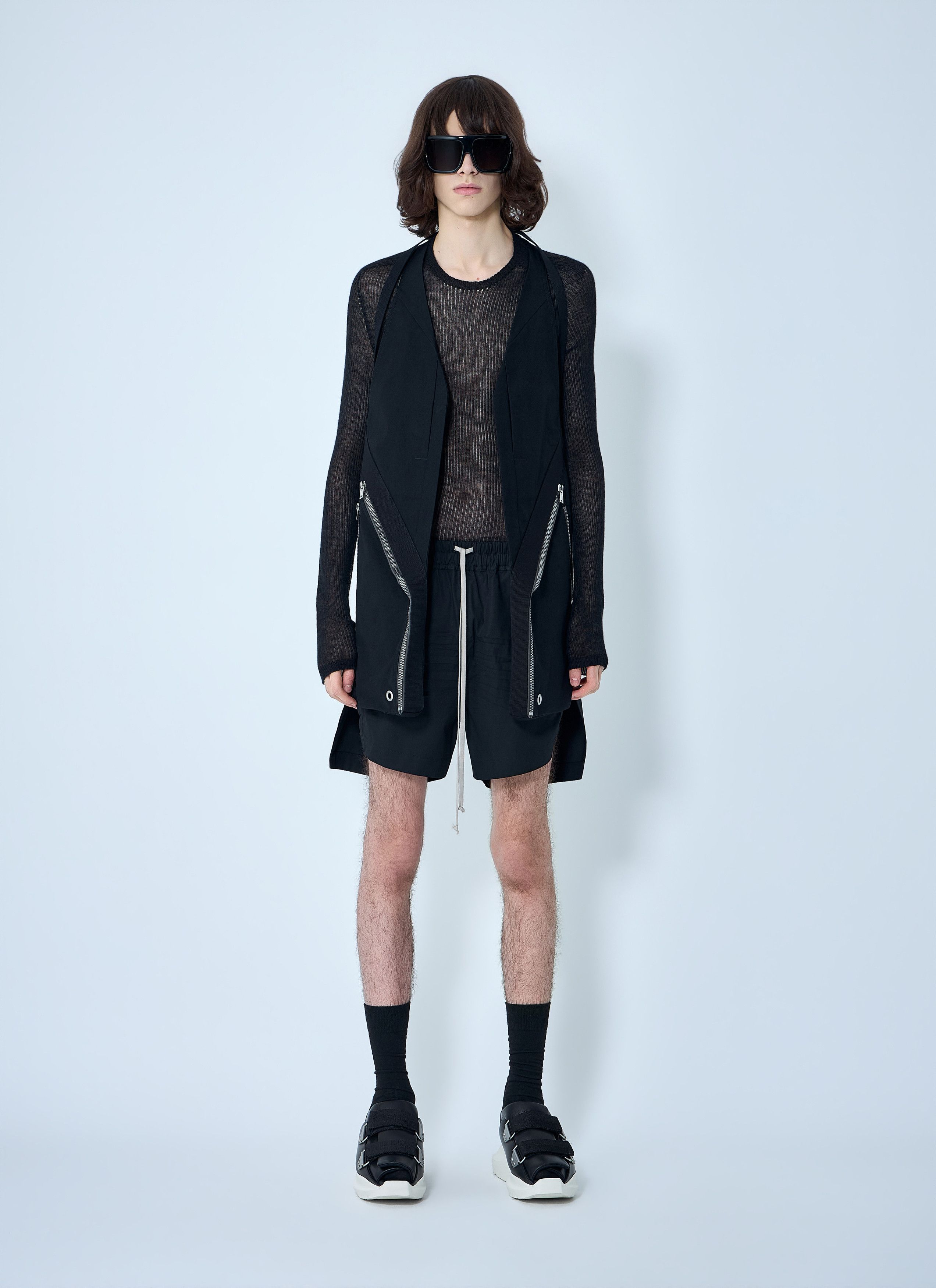 Rick Owens Asymmetric Zip Detail Vest Size US L / EU 52-54 / 3 - 2 Thumbnail