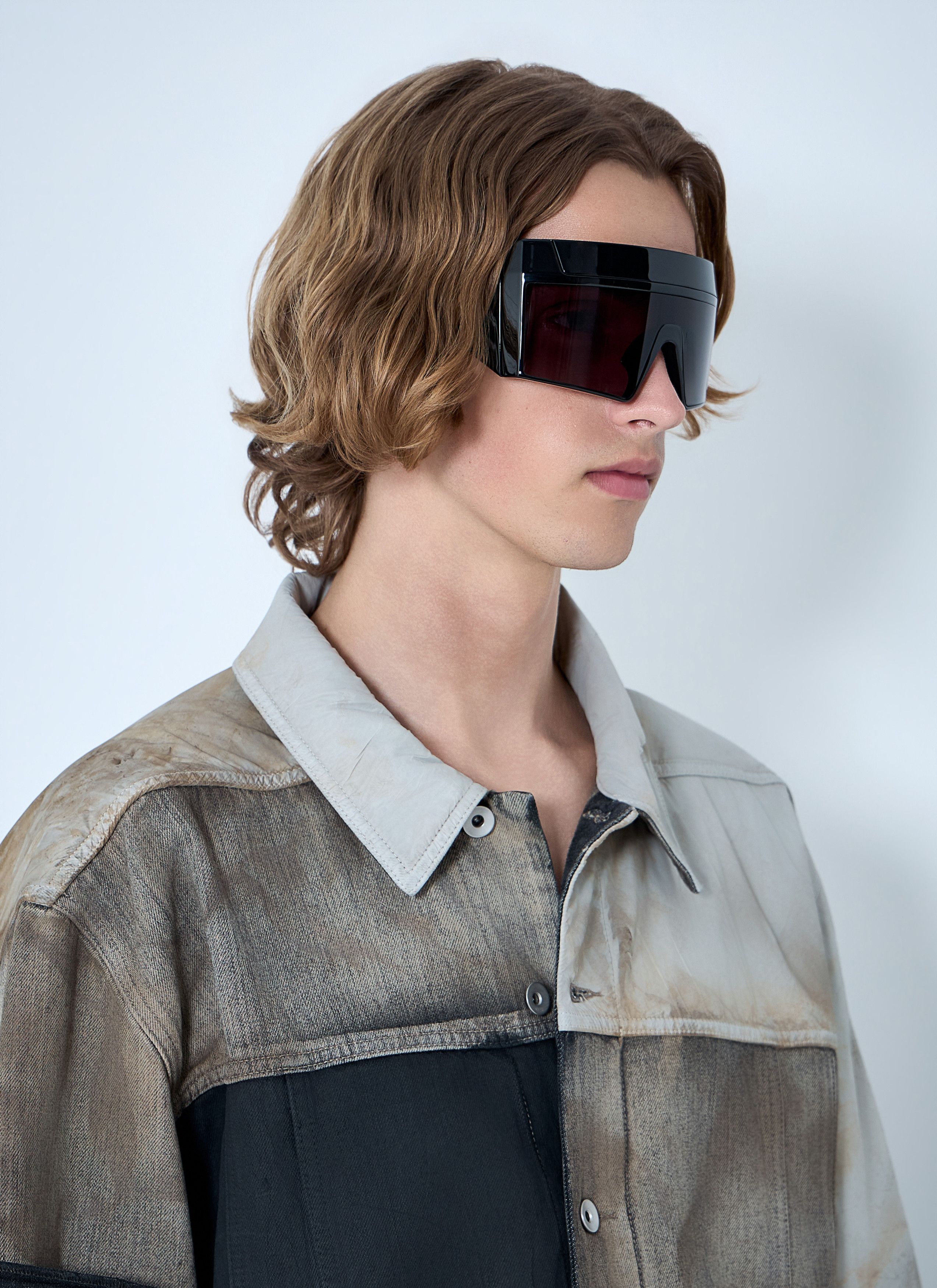 Rick Owens Shield-Frame Sunglasses Size ONE SIZE - 2 Thumbnail