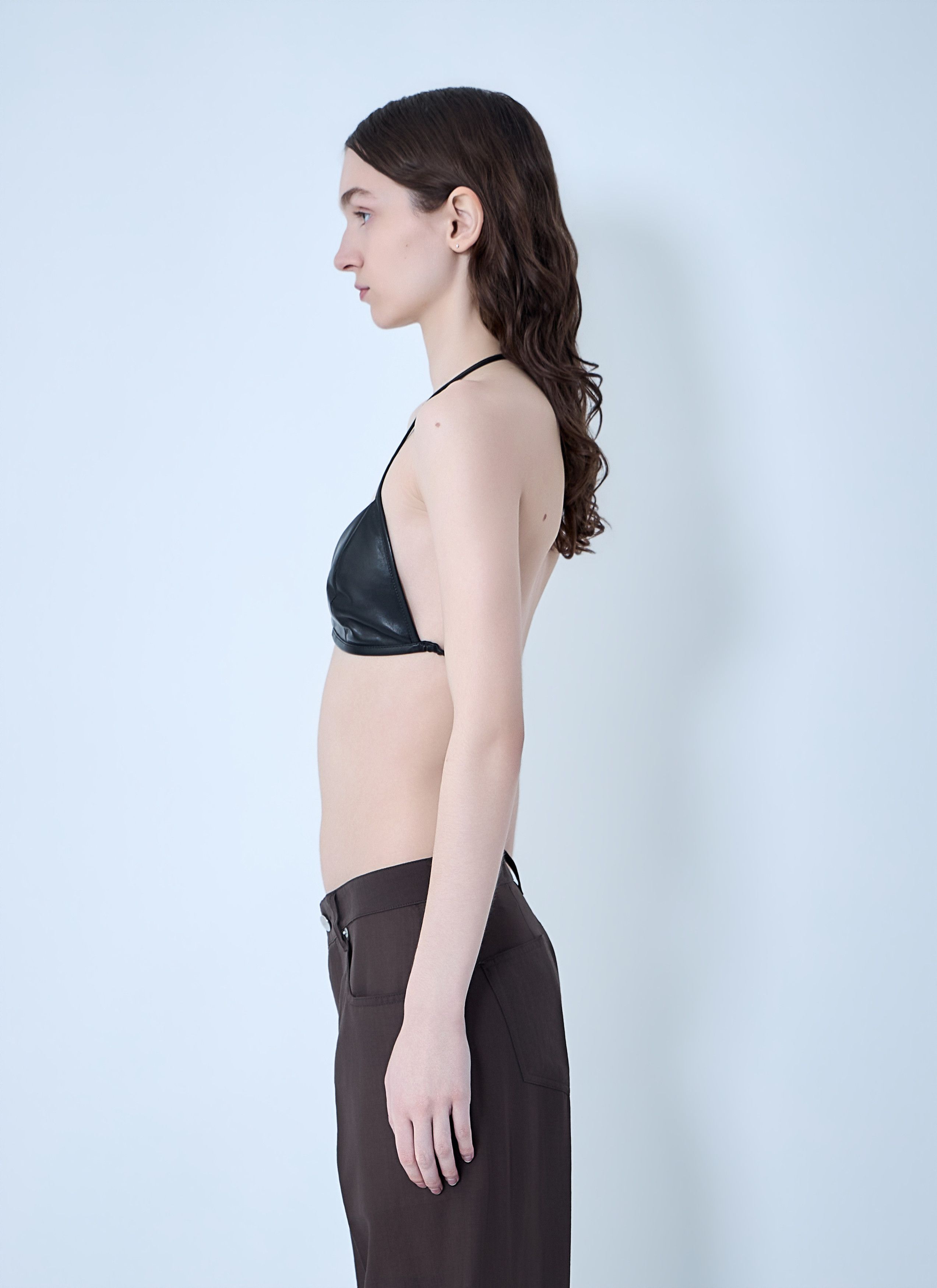 Rick Owens Leather Triangle Bikini Top Size M / US 6-8 / IT 42-44 - 3 Thumbnail