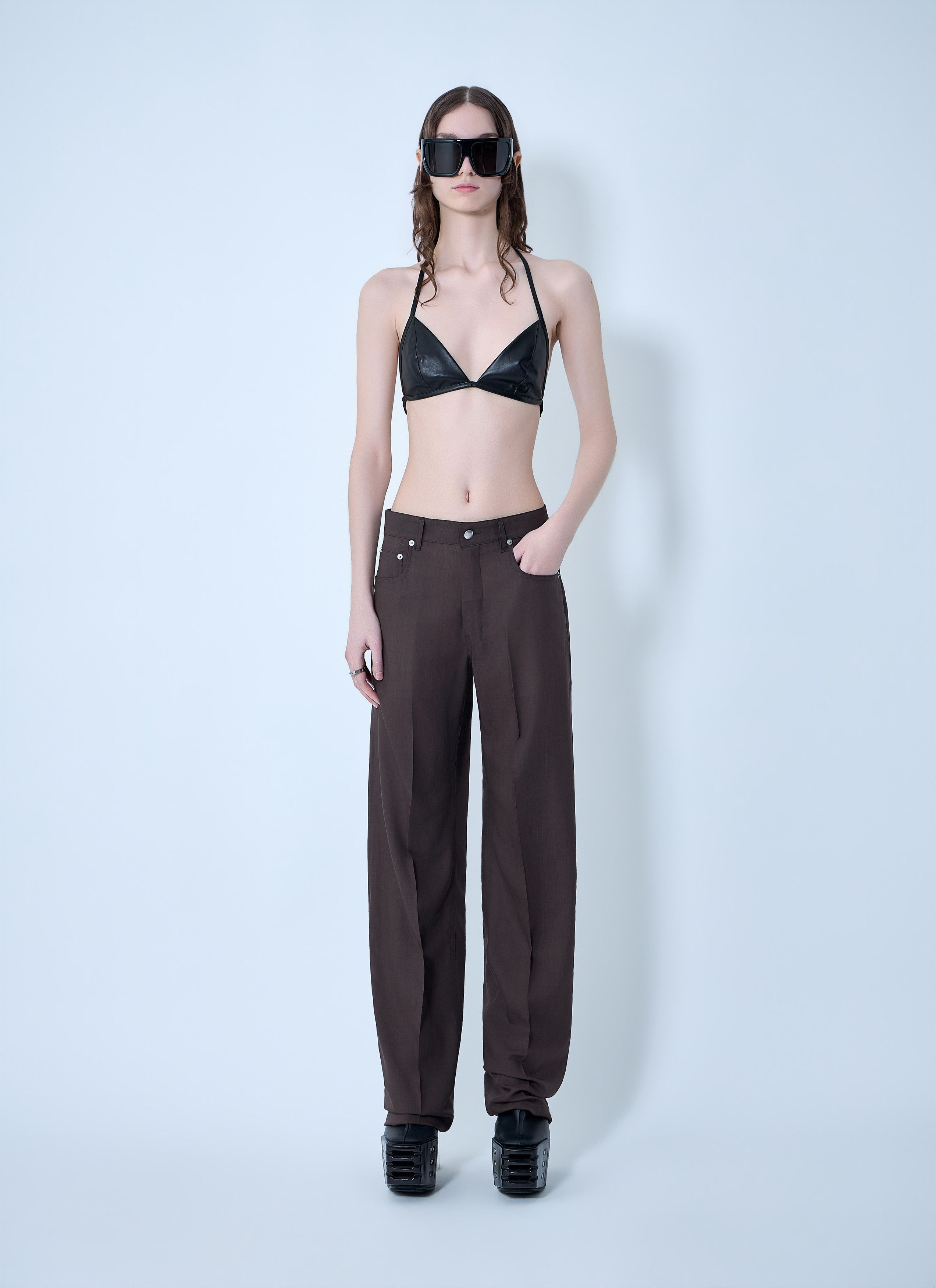 Rick Owens Leather Triangle Bikini Top Size M / US 6-8 / IT 42-44 - 2 Thumbnail