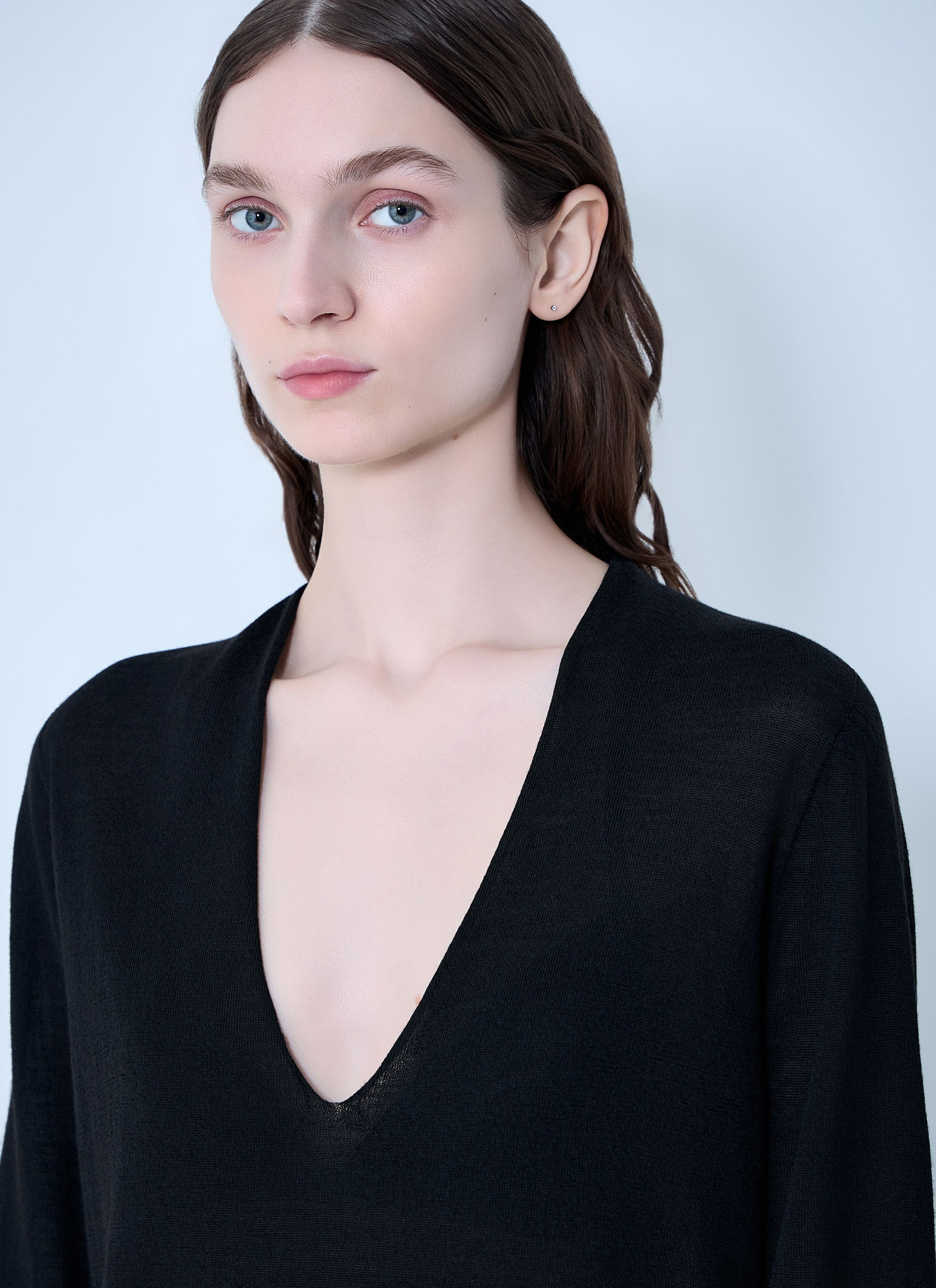 Rick Owens V Neck Pull Knit Size XS / US 0-2 / IT 36-38 - 5 Thumbnail