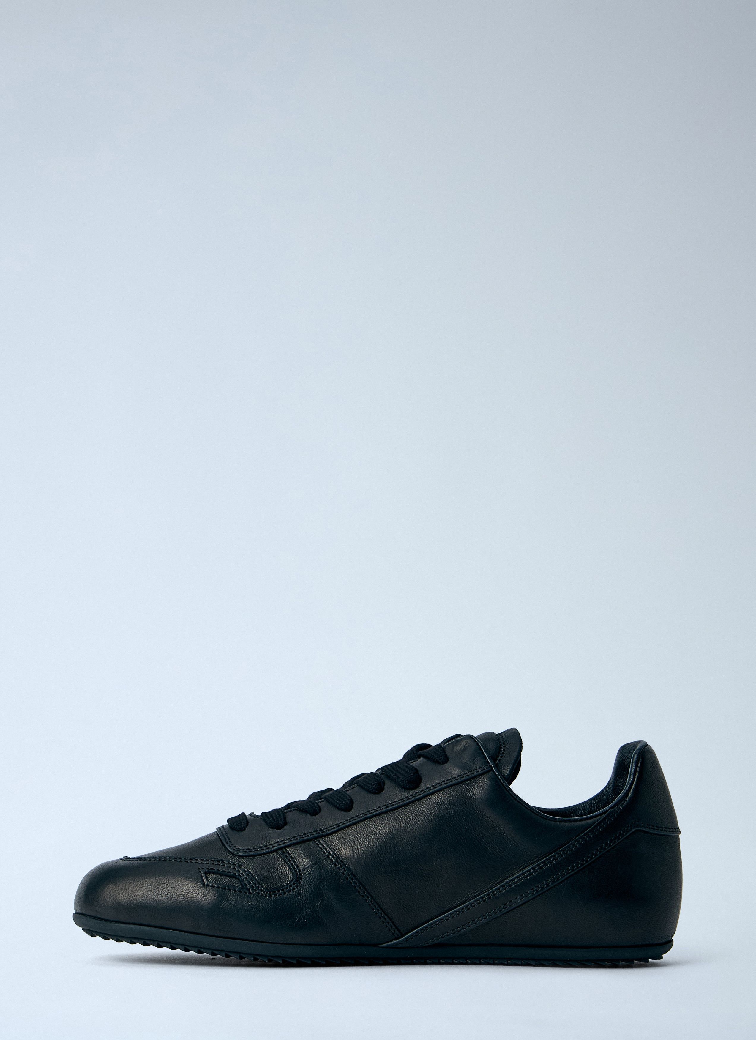 Rick Owens Minimal Leather Sneakers Size US 7 / IT 37 - 4 Thumbnail