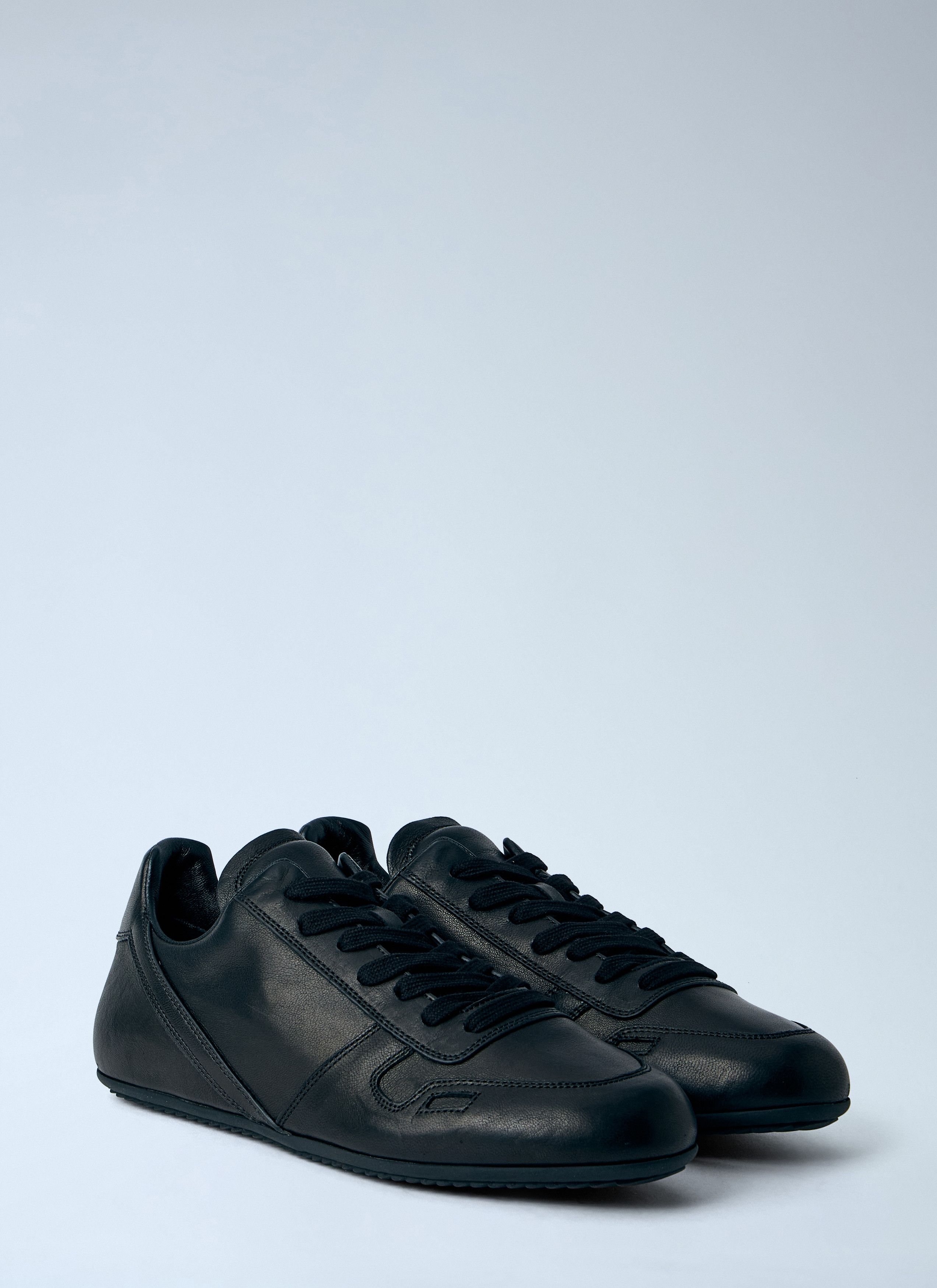 Rick Owens Minimal Leather Sneakers Size US 11 / IT 41 - 2 Thumbnail