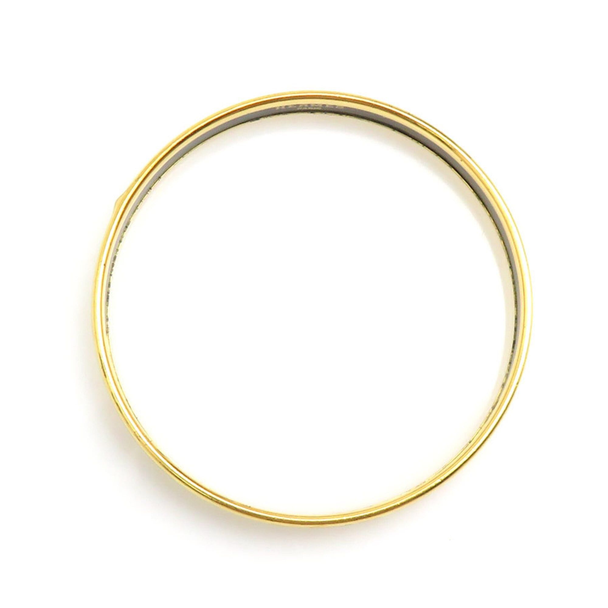 Hermes Hermes Bangle Bracelet Email Metal Enamel Gold Black White Women's e61914a Size ONE SIZE - 6 Thumbnail