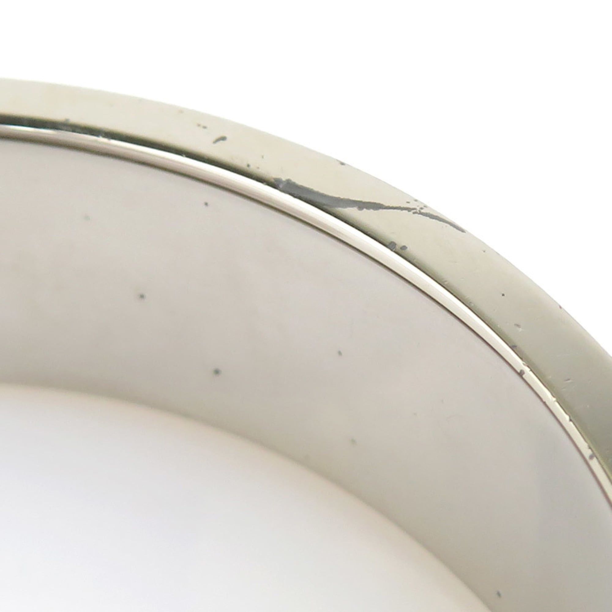 Hermes Hermes Bangle Bracelet Clic Clack H Metal Enamel Silver Off-White Women's e61915a Size ONE SIZE - 10 Thumbnail