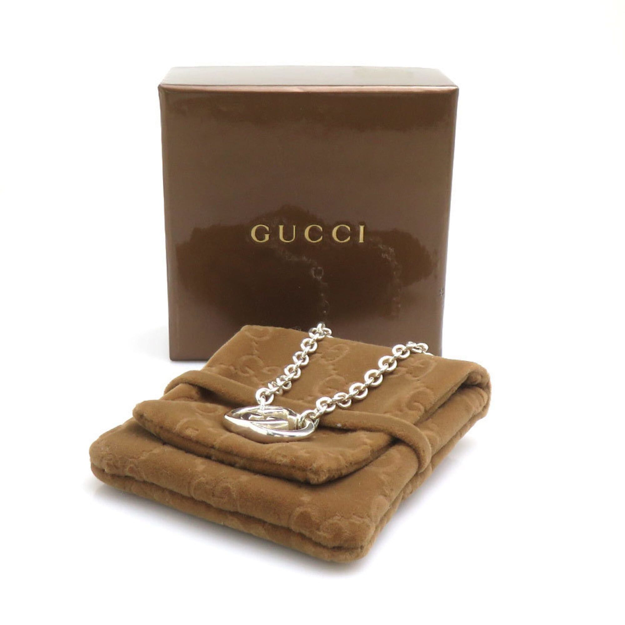 Gucci Gucci necklace, Interlocking G design, 925 sterling silver, men's and women's, e61917j Size ONE SIZE - 13 Thumbnail