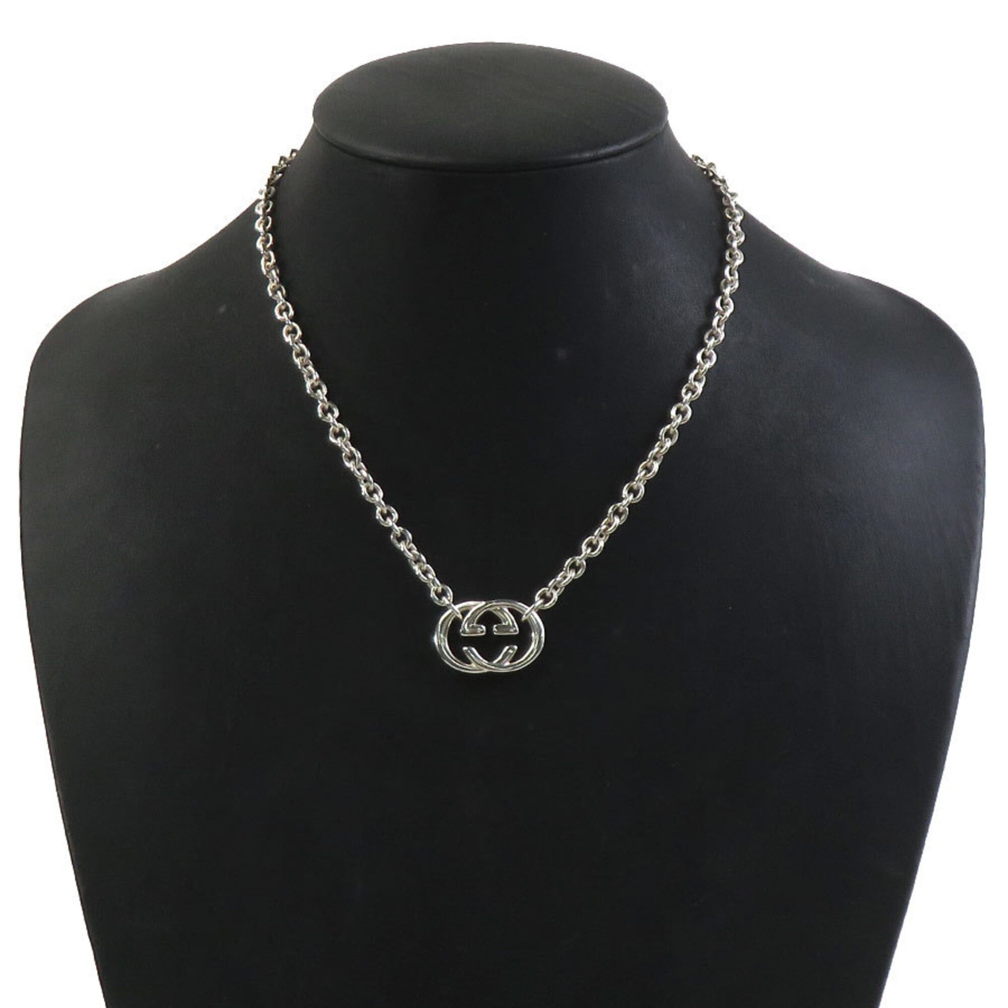 Gucci Gucci necklace, Interlocking G design, 925 sterling silver, men's and women's, e61917j Size ONE SIZE - 12 Thumbnail