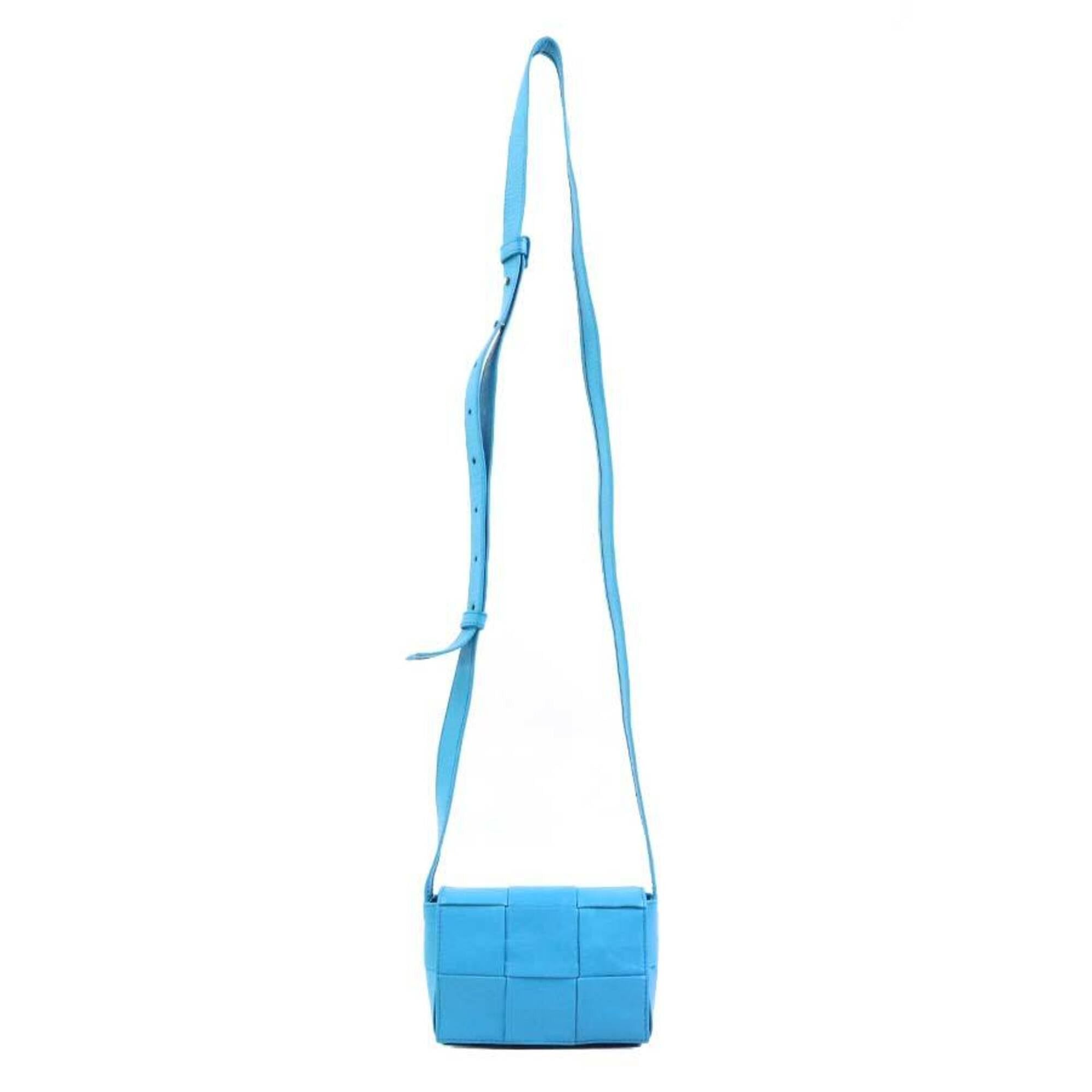 Bottega Veneta Bottega Veneta Candy Cassette Crossbody Shoulder Bag, Leather, Blue, Women's, e61902a Size ONE SIZE - 17 Thumbnail