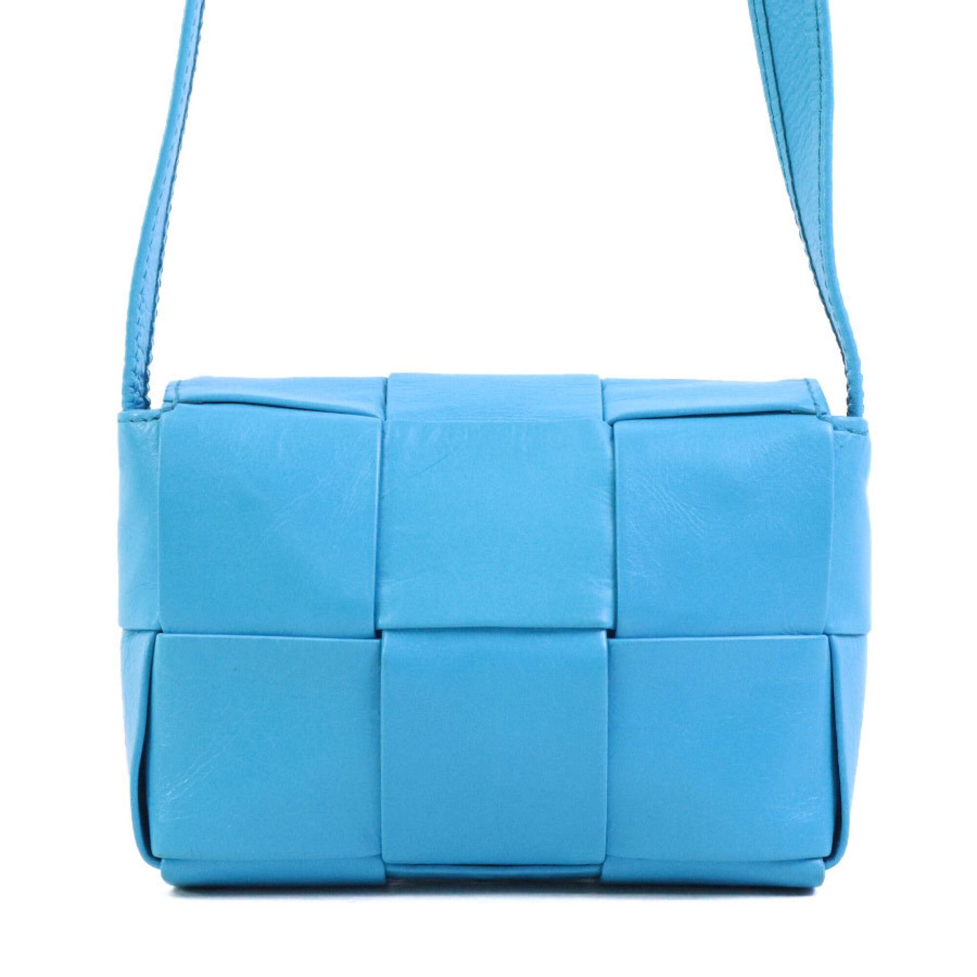 Bottega Veneta Bottega Veneta Candy Cassette Crossbody Shoulder Bag, Leather, Blue, Women's, e61902a Size ONE SIZE - 3 Thumbnail