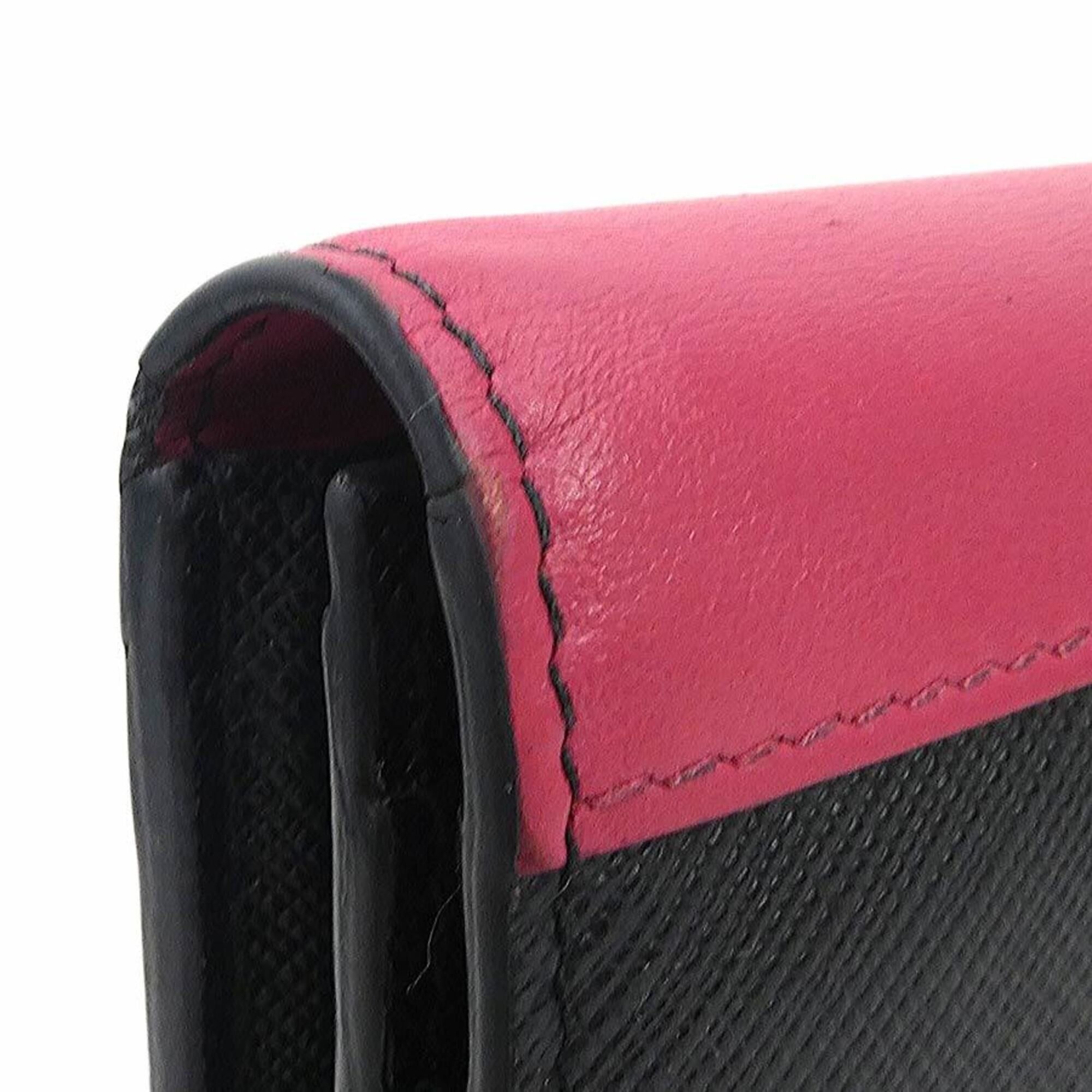 Prada Prada Long Wallet Leather Black Pink Gold Women's e61903k Size ONE SIZE - 11 Thumbnail