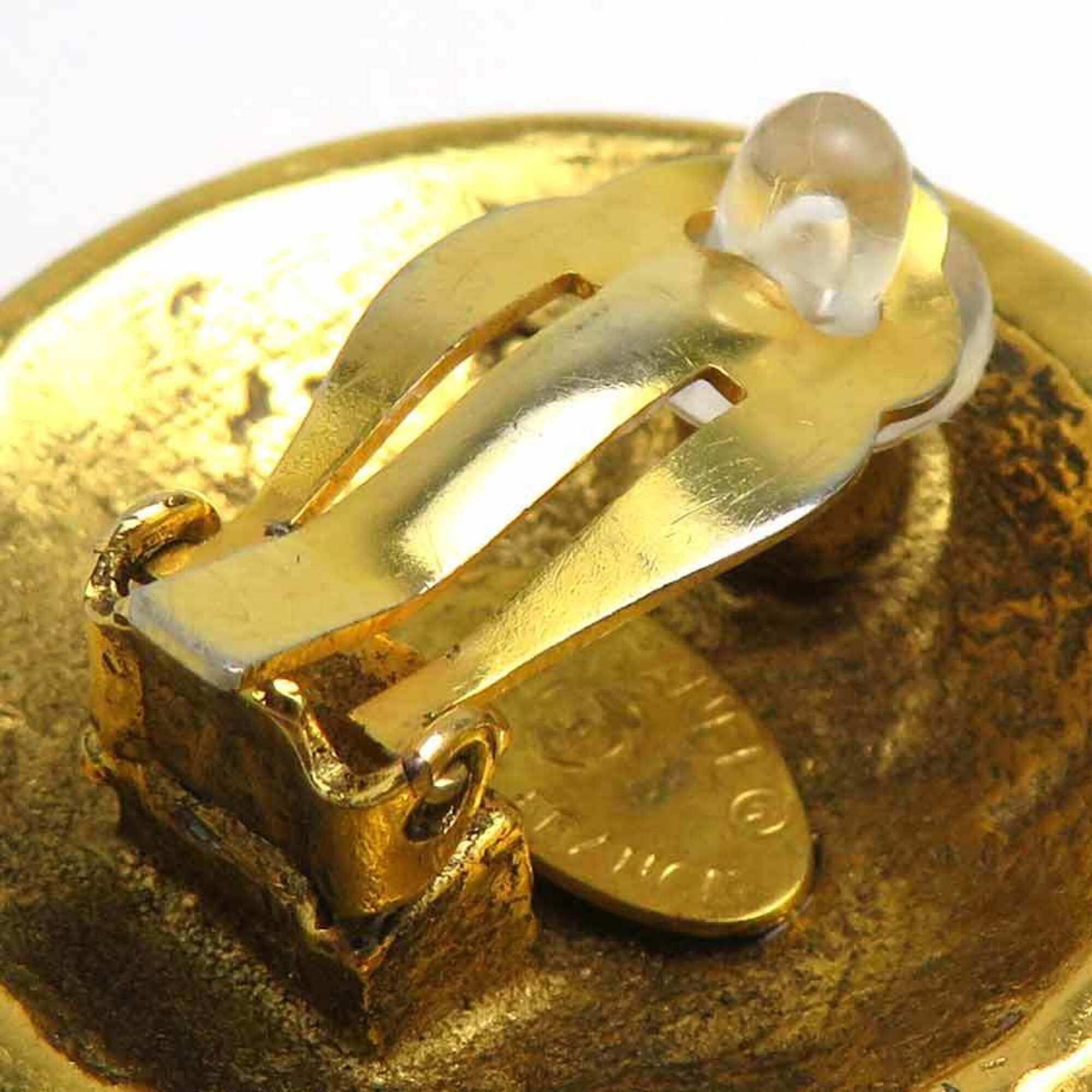 Chanel Chanel earrings, Coco Mark design, metal, rhinestones, gold and silver, for women, e61912a Size ONE SIZE - 9 Thumbnail