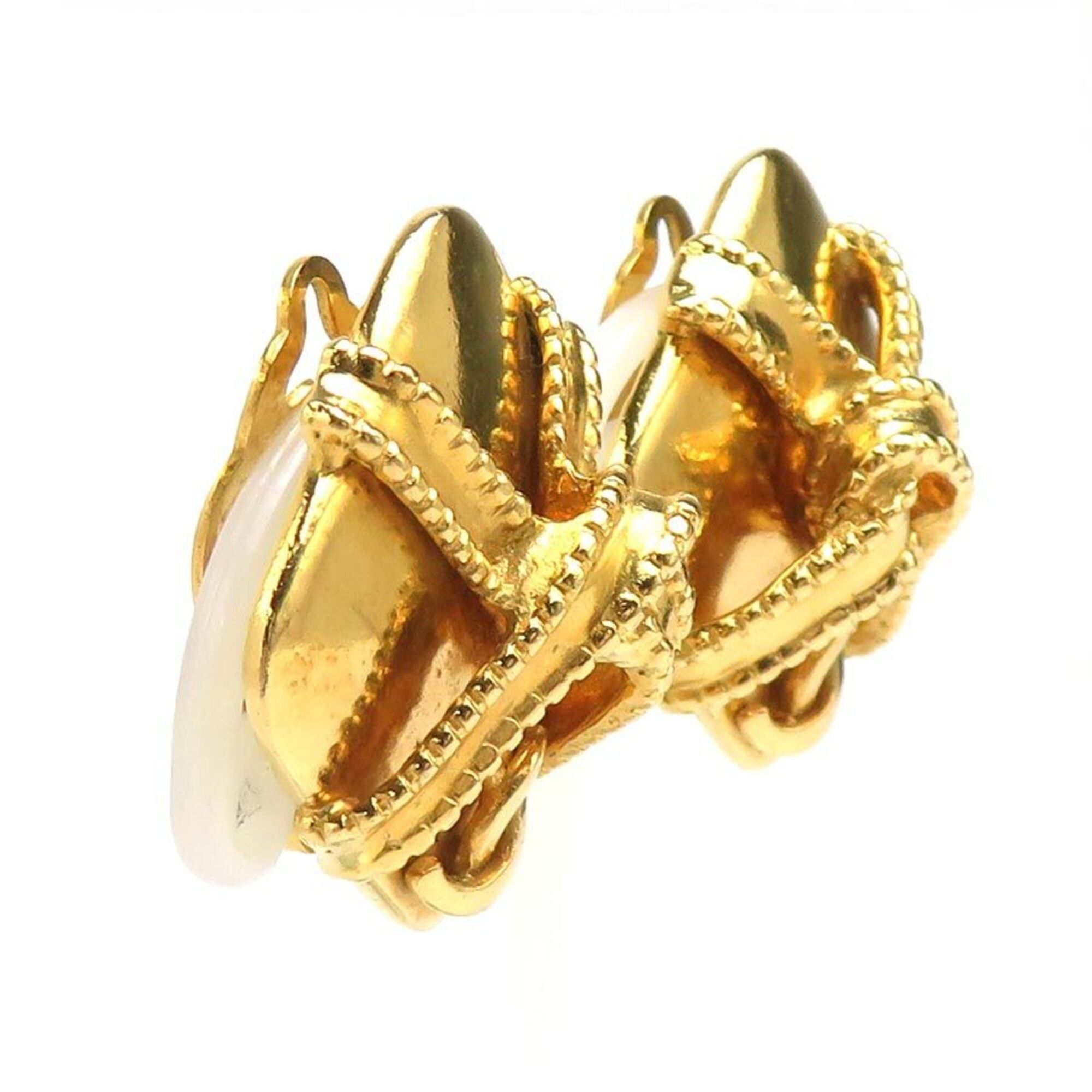 Chanel Chanel earrings, Coco Mark design, metal, gold, women's, e61911a Size ONE SIZE - 2 Thumbnail