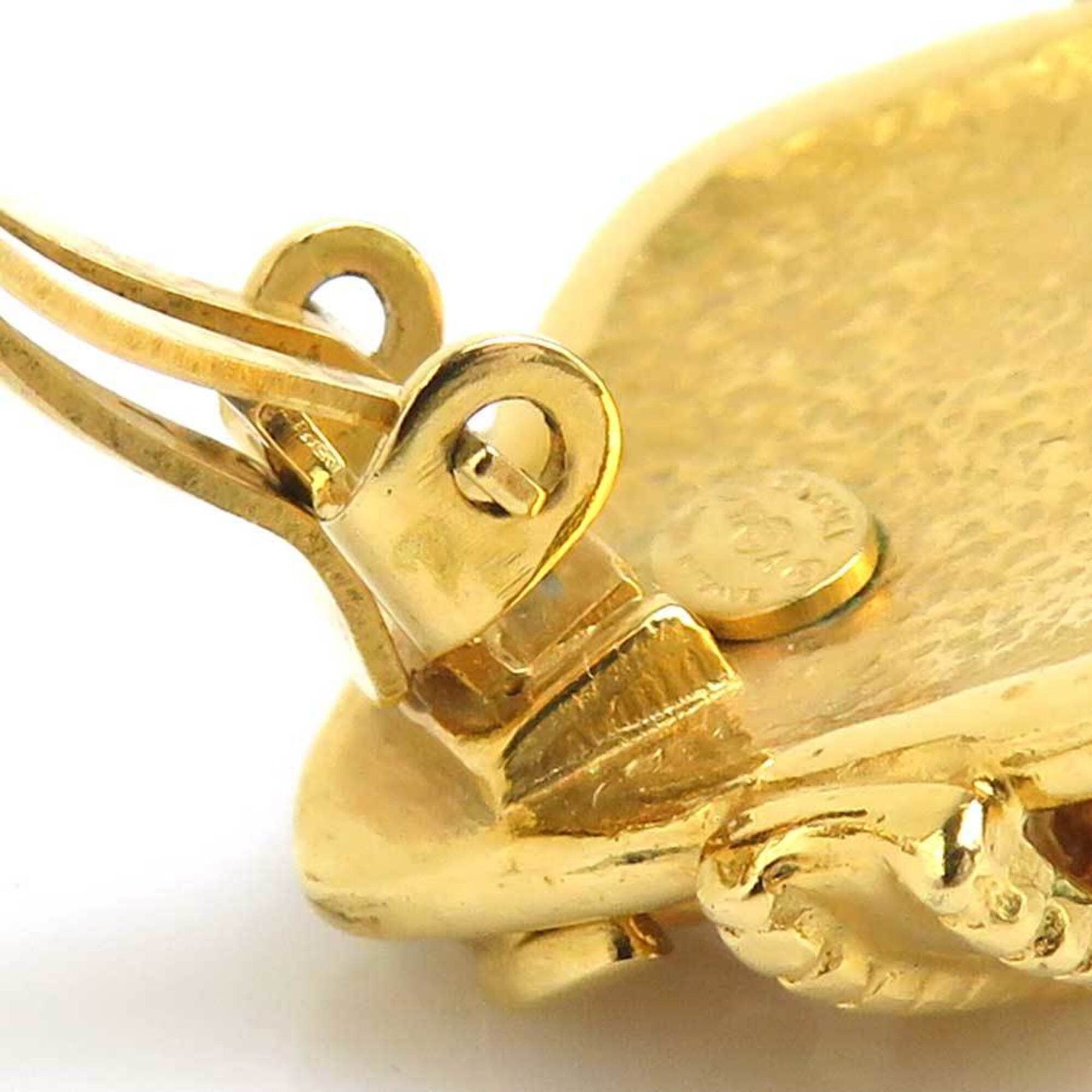 Chanel Chanel earrings, Coco Mark design, metal, gold, women's, e61911a Size ONE SIZE - 12 Thumbnail