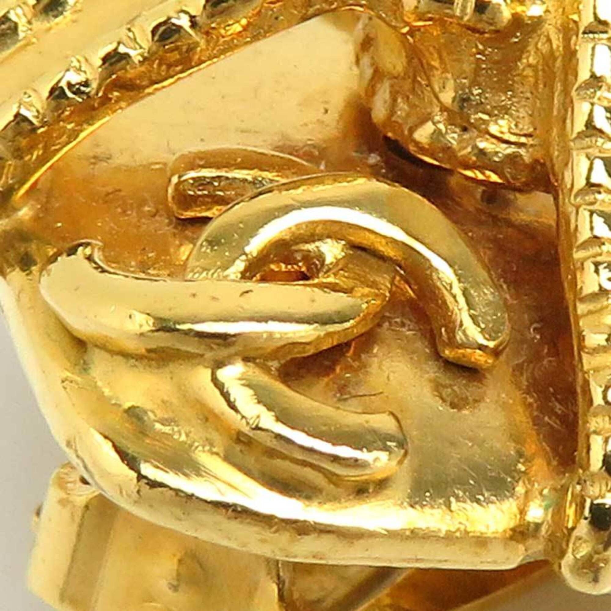 Chanel Chanel earrings, Coco Mark design, metal, gold, women's, e61911a Size ONE SIZE - 11 Thumbnail