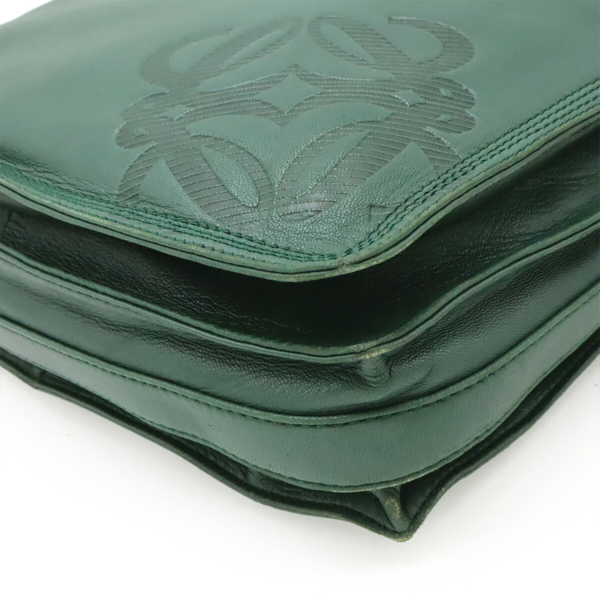 Loewe LOEWE Flamenco Anagram Shoulder Bag, Nappa Leather, Green Size ONE SIZE - 4 Thumbnail